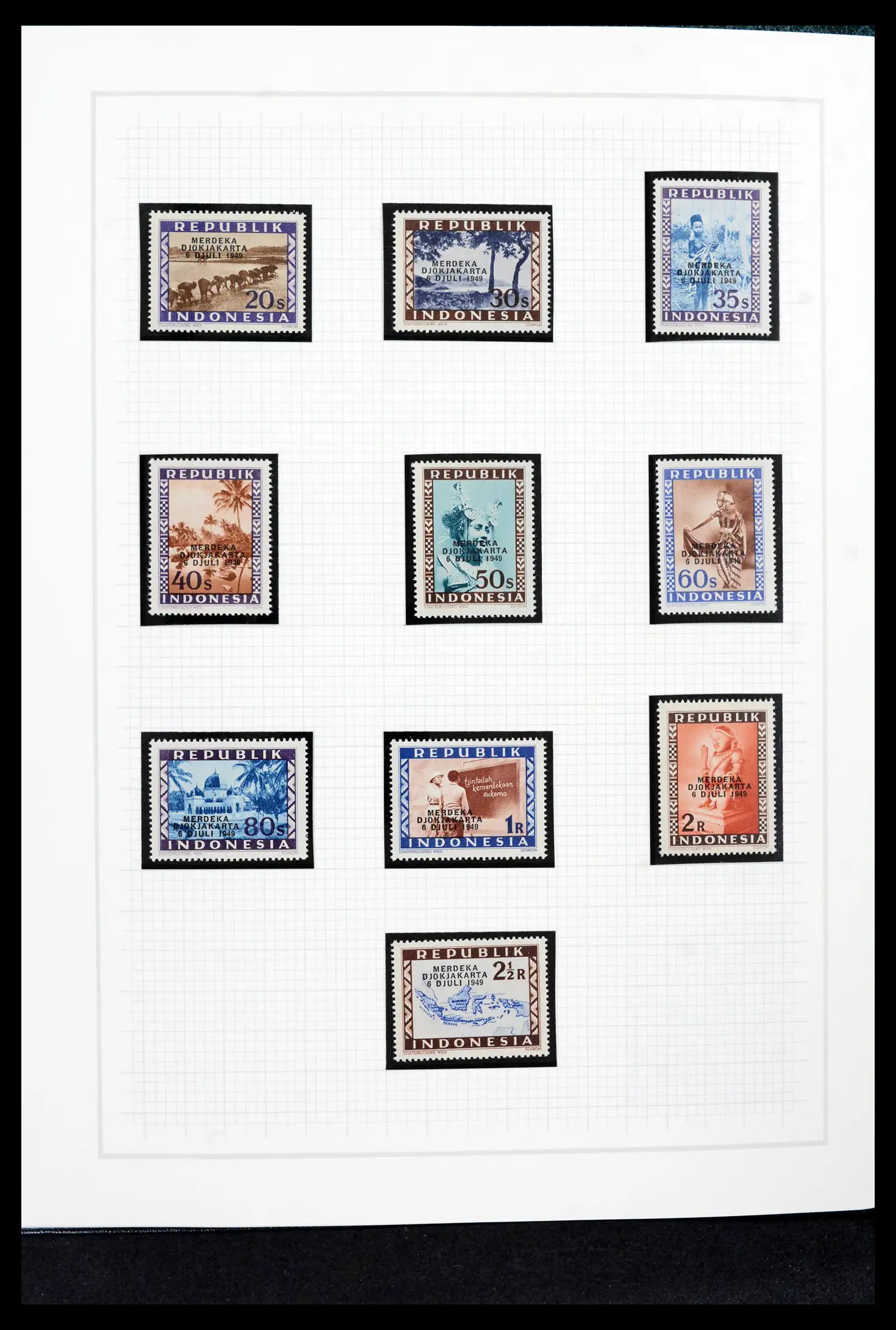 42153 0049 - Postzegelverzameling 42153 Nederlands Indië 1870-1948.
