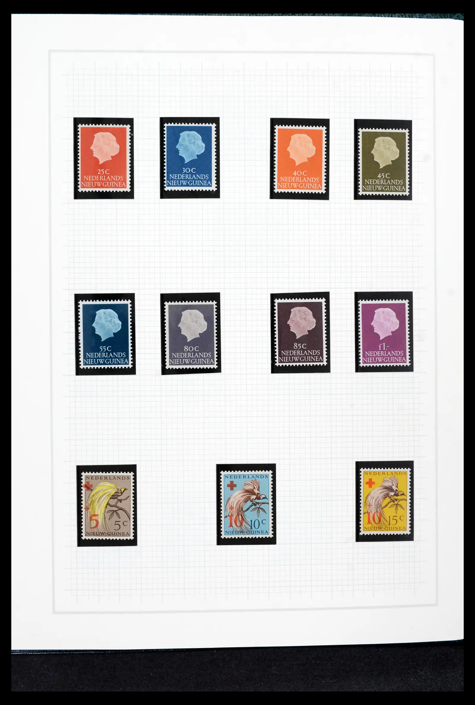 42153 0055 - Postzegelverzameling 42153 Nederlands Indië 1870-1948.