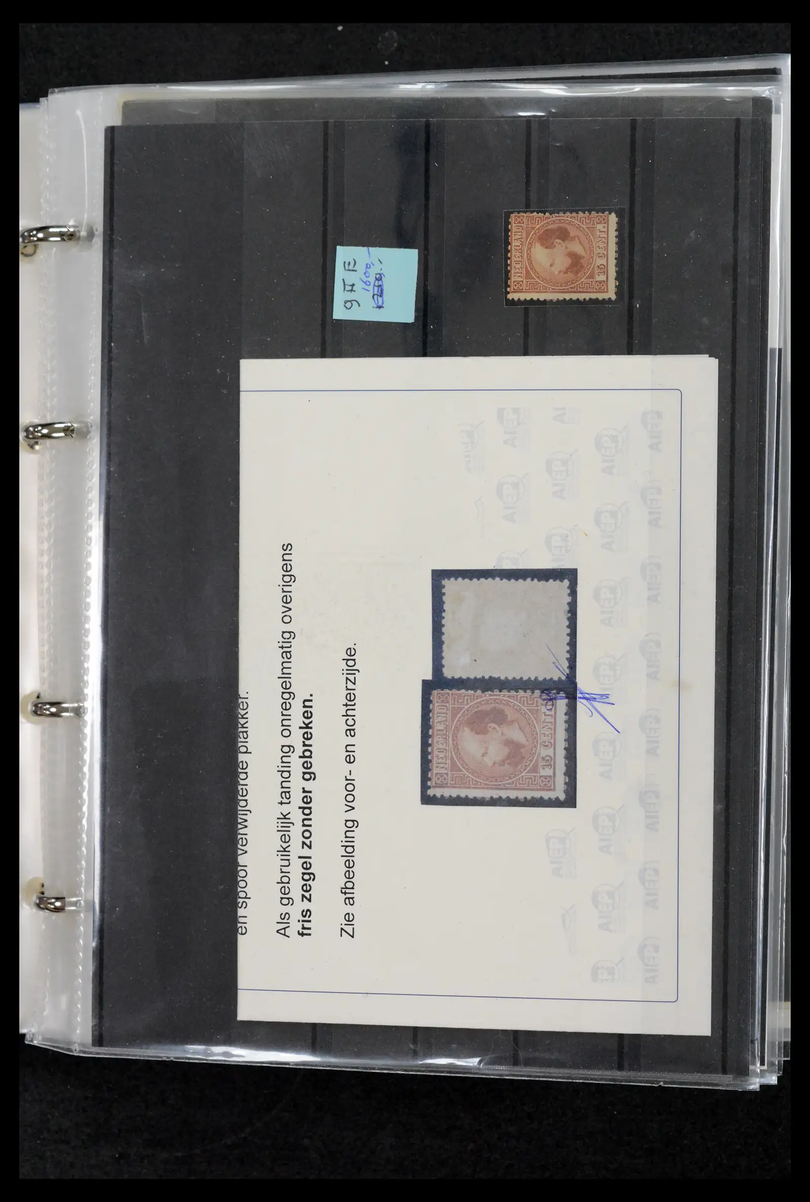 42165 0008 - Postzegelverzameling 42165 Nederland topnummers 1852-1950.