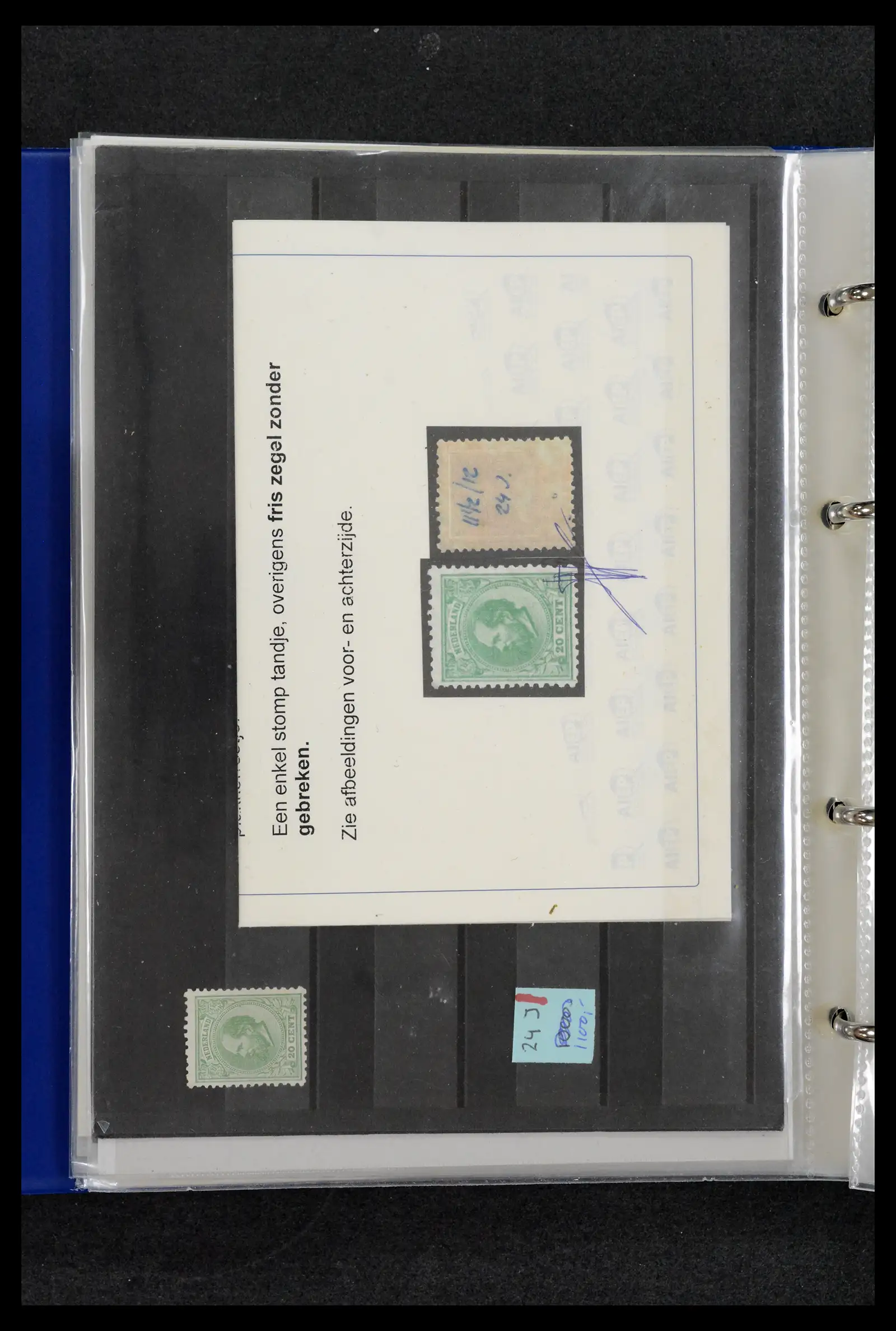 42165 0009 - Postzegelverzameling 42165 Nederland topnummers 1852-1950.