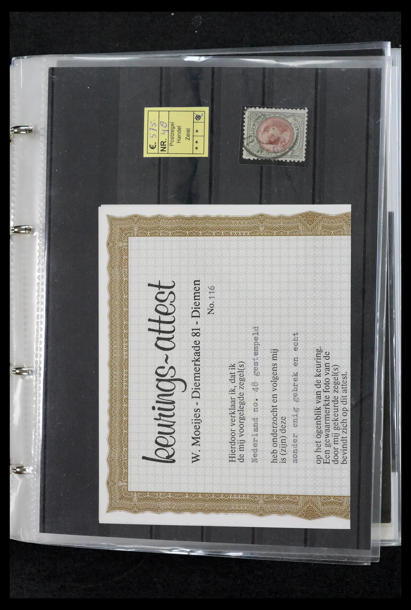 42165 0012 - Postzegelverzameling 42165 Nederland topnummers 1852-1950.