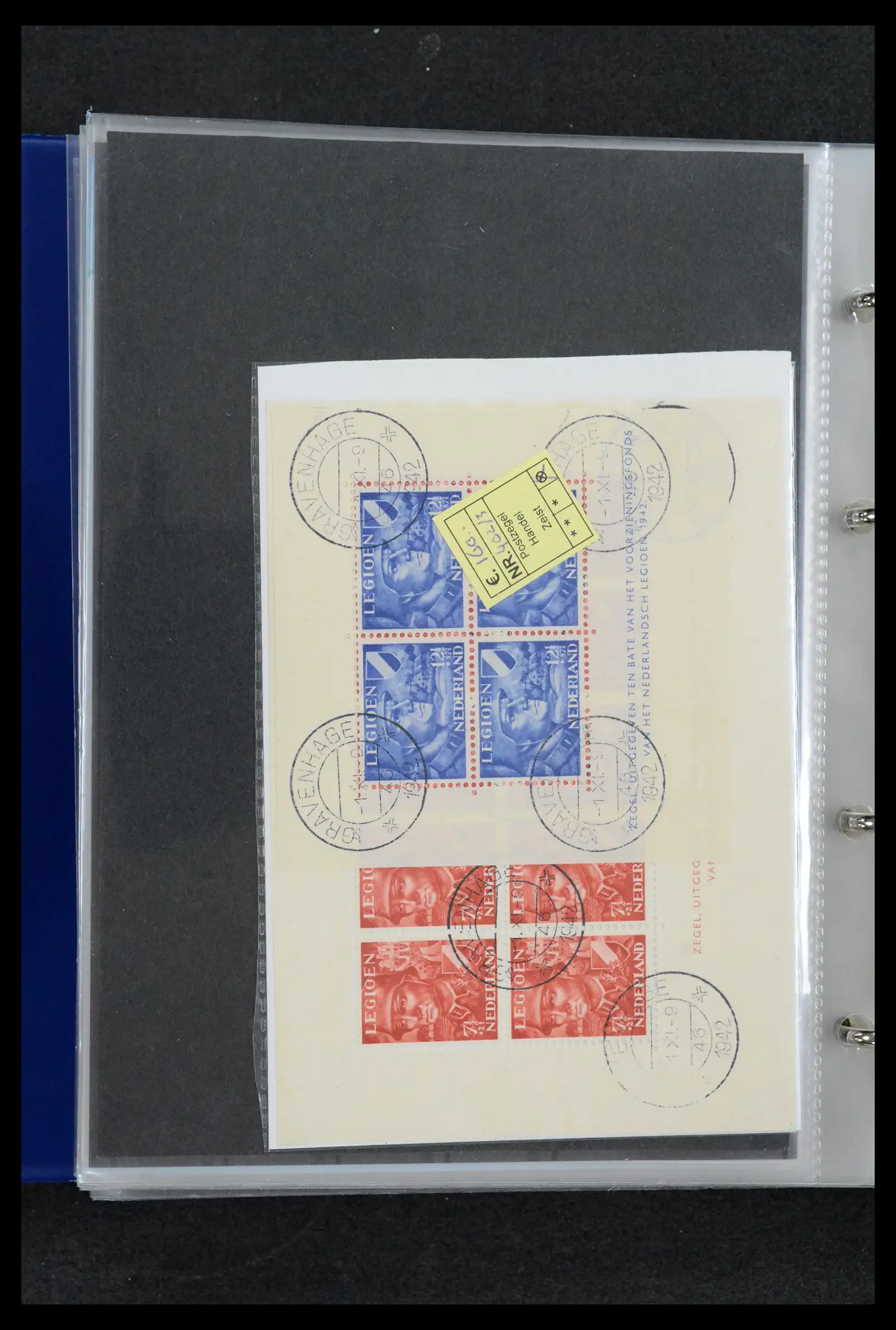42165 0027 - Postzegelverzameling 42165 Nederland topnummers 1852-1950.