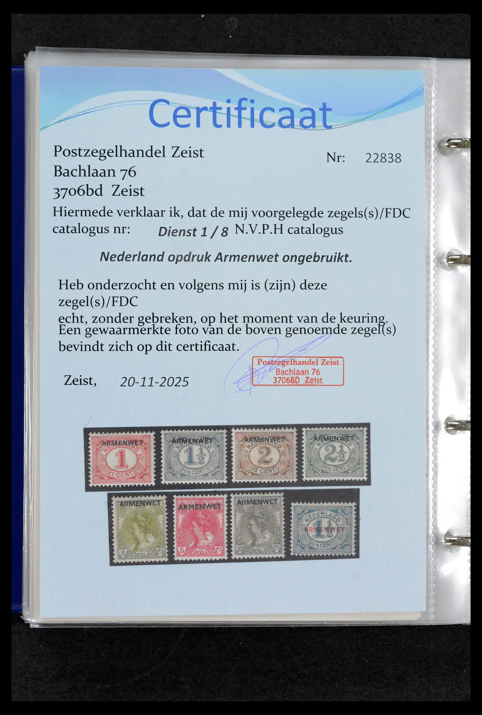 42165 0042 - Postzegelverzameling 42165 Nederland topnummers 1852-1950.
