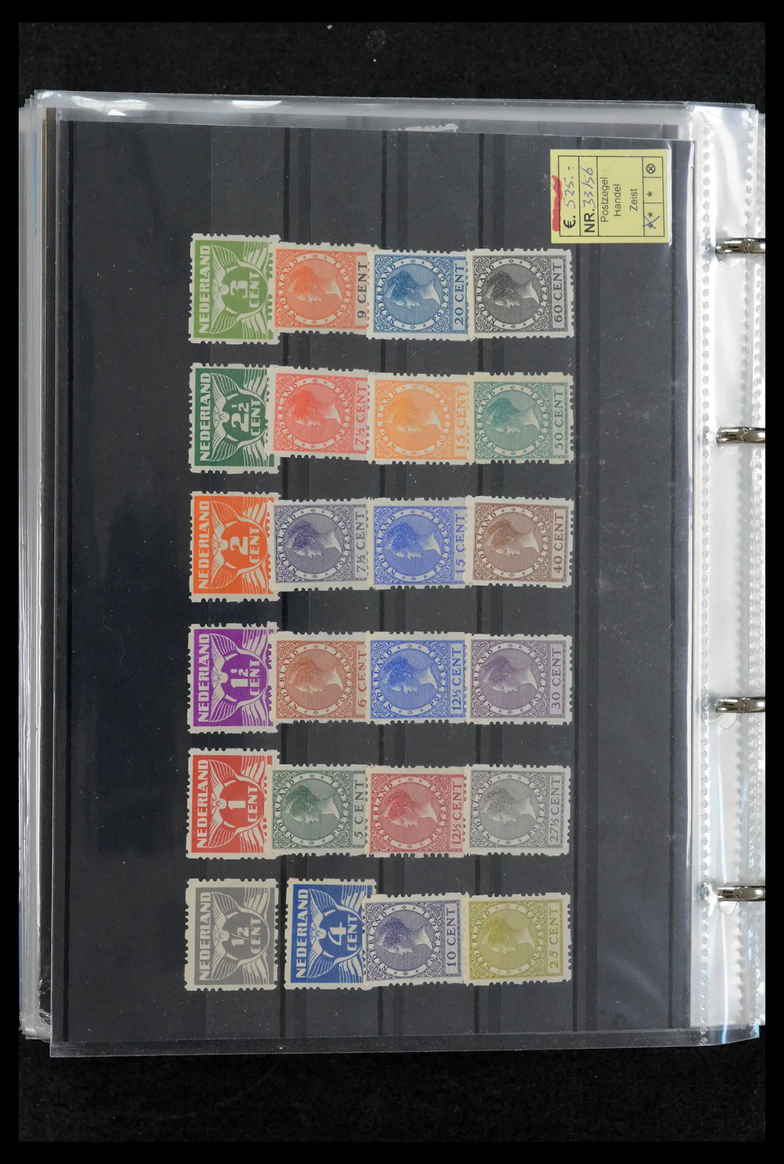 42165 0052 - Postzegelverzameling 42165 Nederland topnummers 1852-1950.