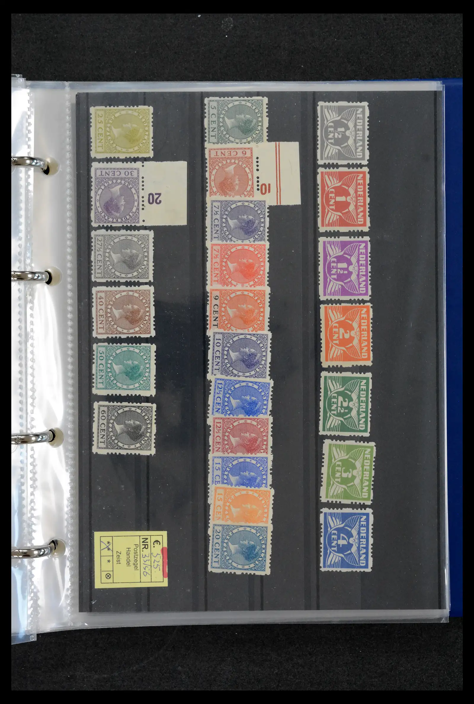 42165 0053 - Postzegelverzameling 42165 Nederland topnummers 1852-1950.