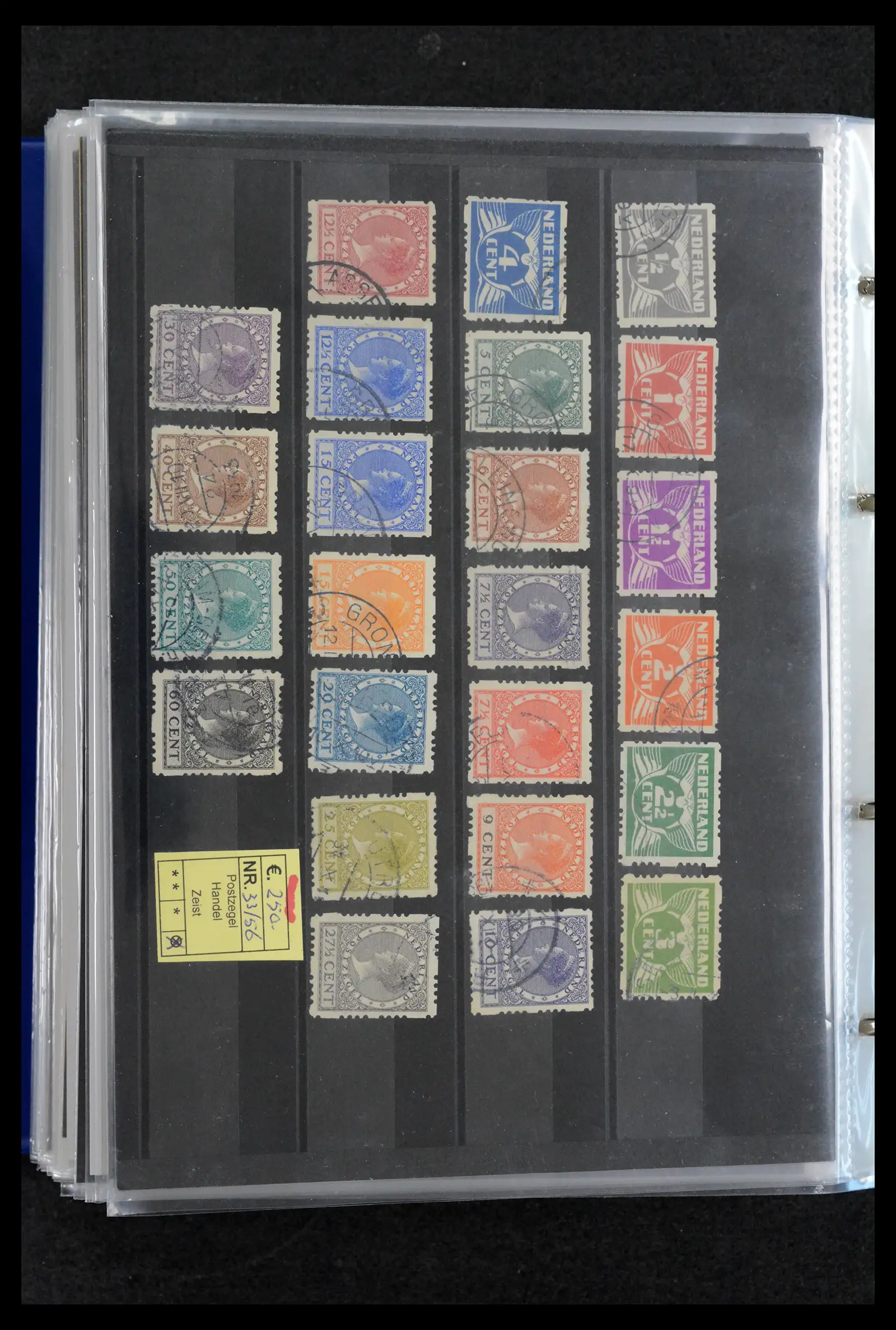 42165 0058 - Postzegelverzameling 42165 Nederland topnummers 1852-1950.