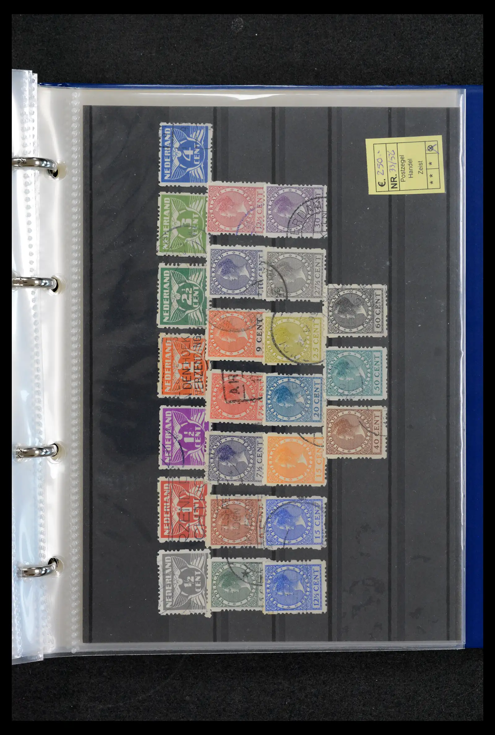 42165 0059 - Postzegelverzameling 42165 Nederland topnummers 1852-1950.