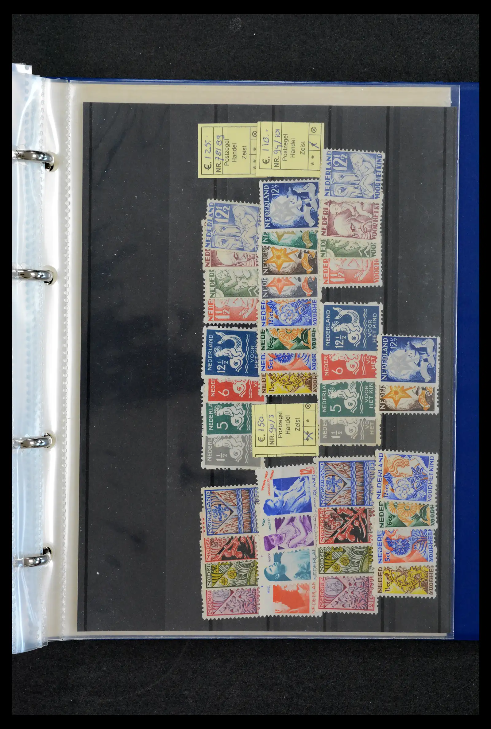 42165 0065 - Postzegelverzameling 42165 Nederland topnummers 1852-1950.