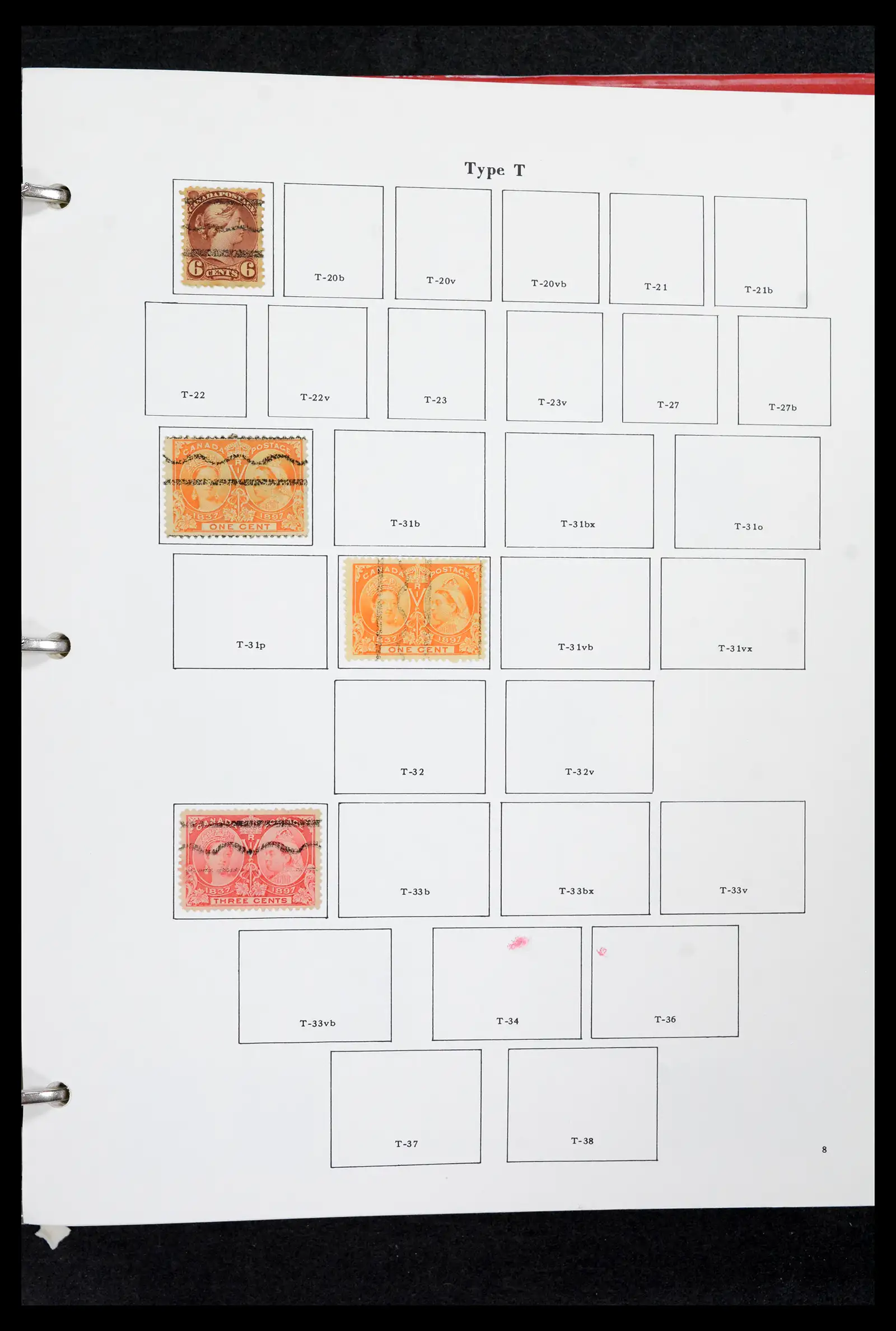 42170 0008 - Stamp collection 42170 Canada pre-cancels 1889-1955.