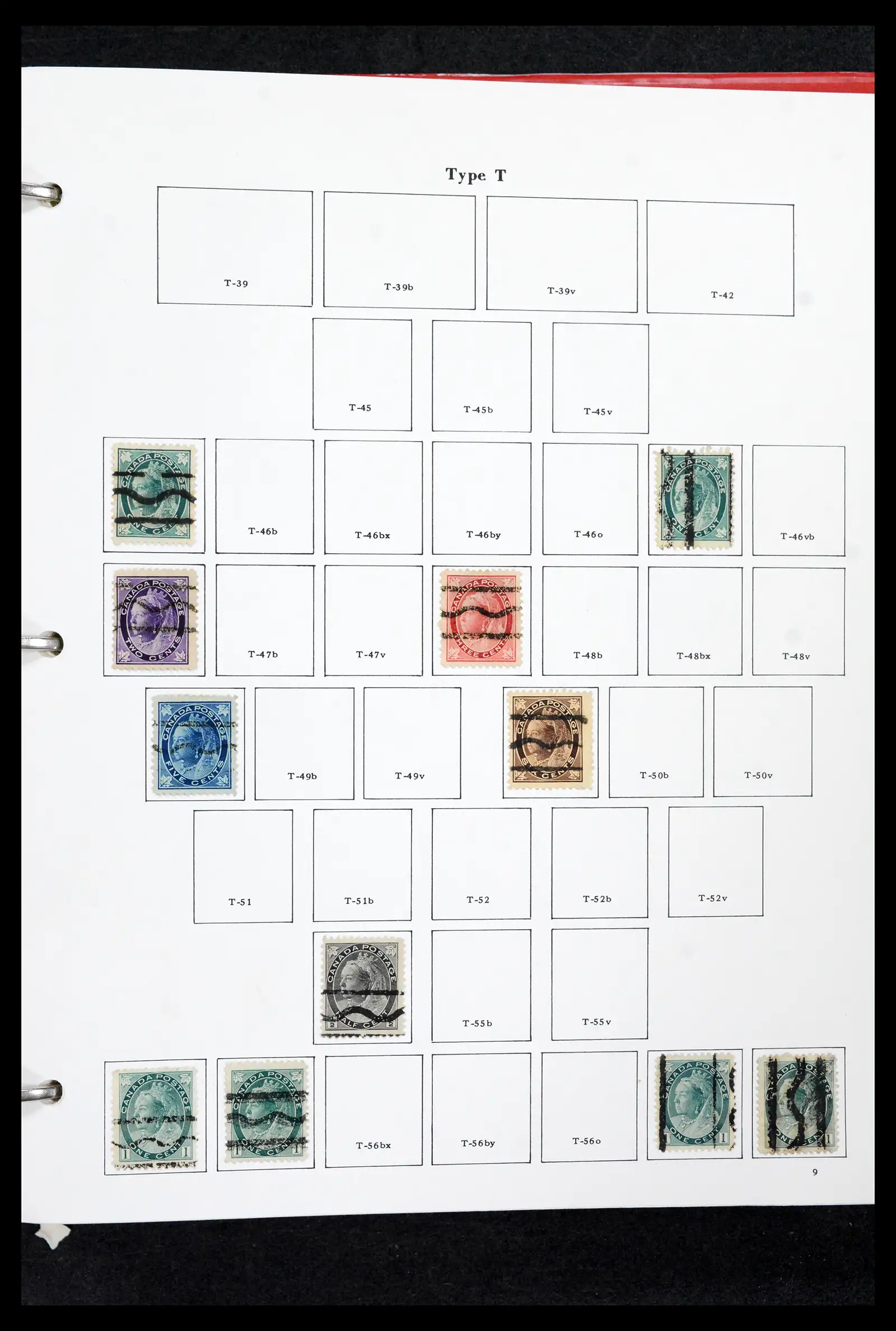 42170 0009 - Stamp collection 42170 Canada pre-cancels 1889-1955.