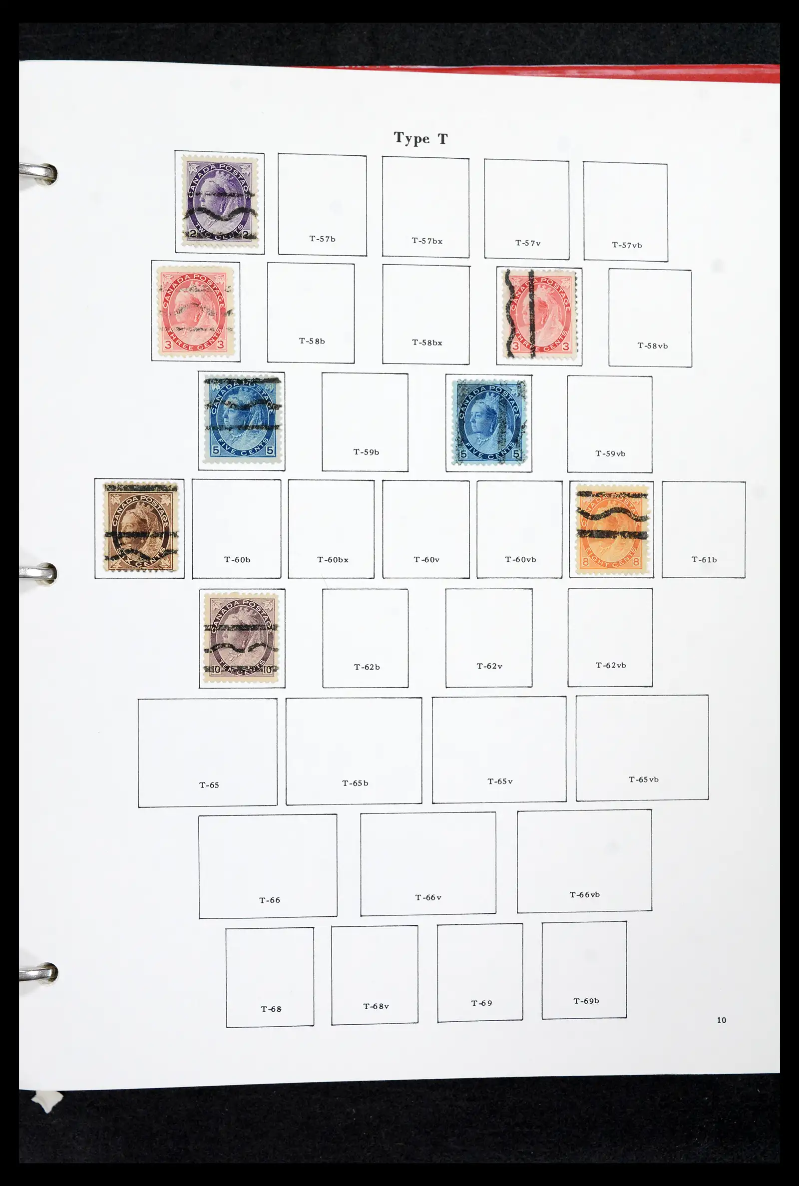 42170 0010 - Stamp collection 42170 Canada pre-cancels 1889-1955.
