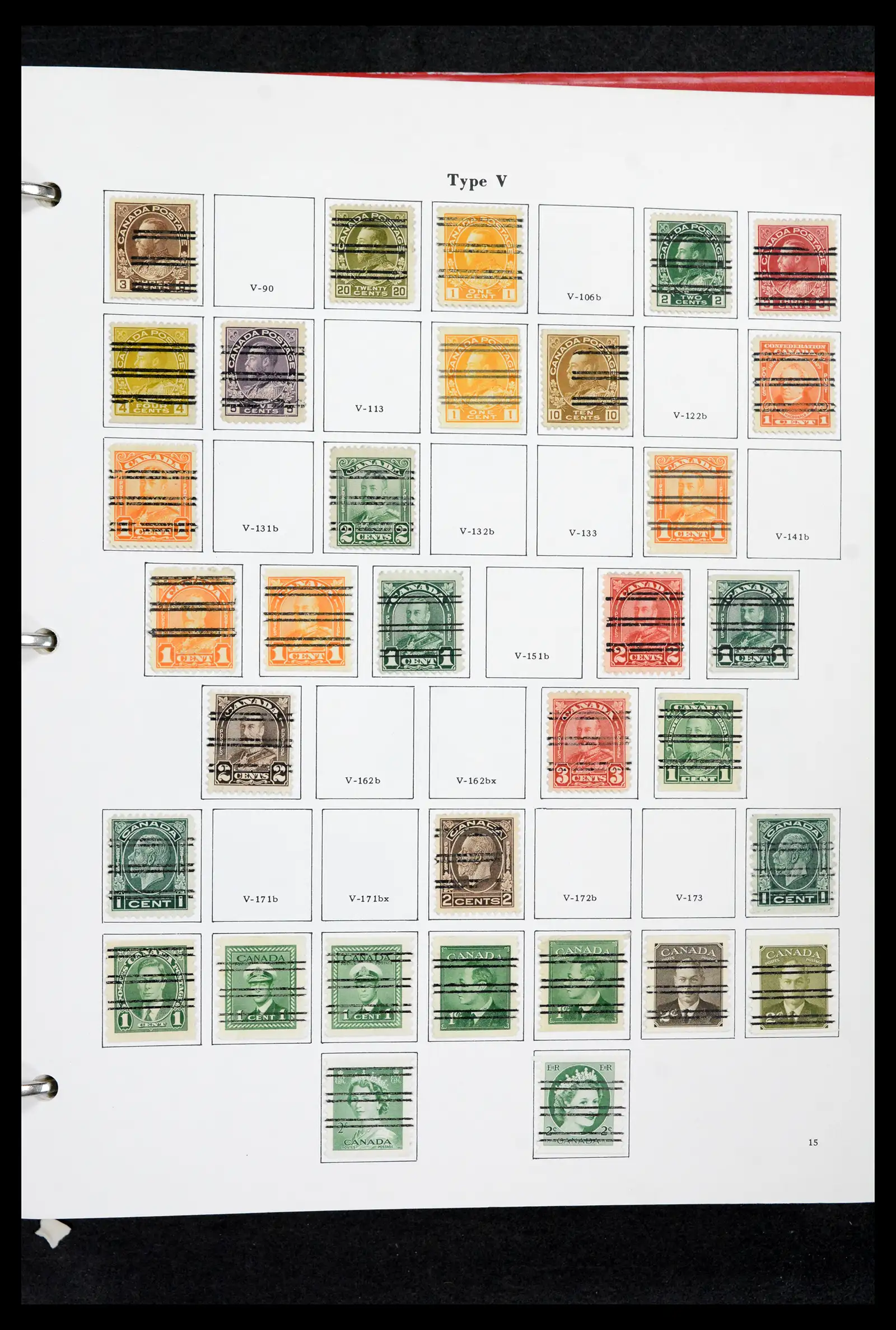 42170 0014 - Stamp collection 42170 Canada pre-cancels 1889-1955.