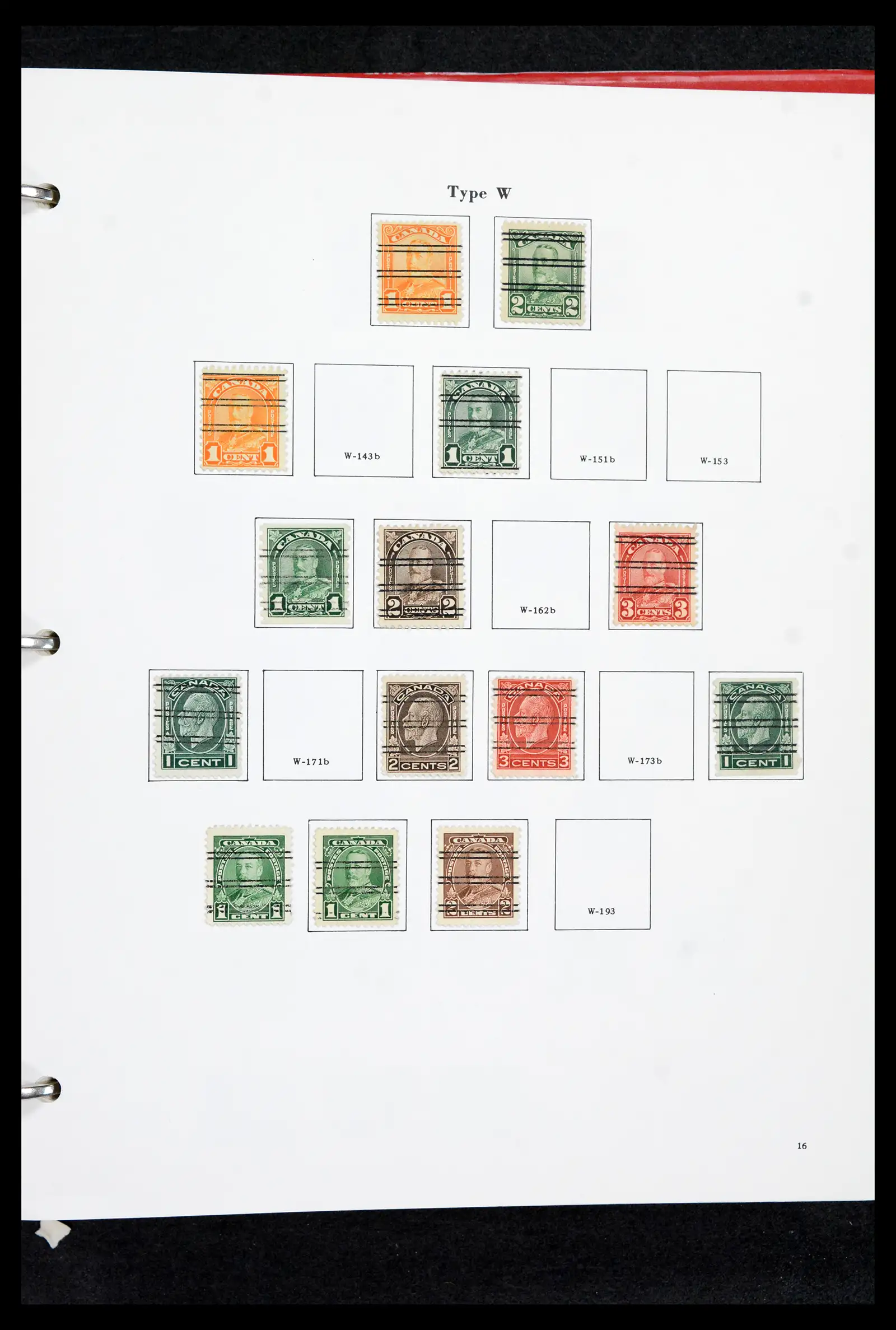 42170 0015 - Stamp collection 42170 Canada pre-cancels 1889-1955.