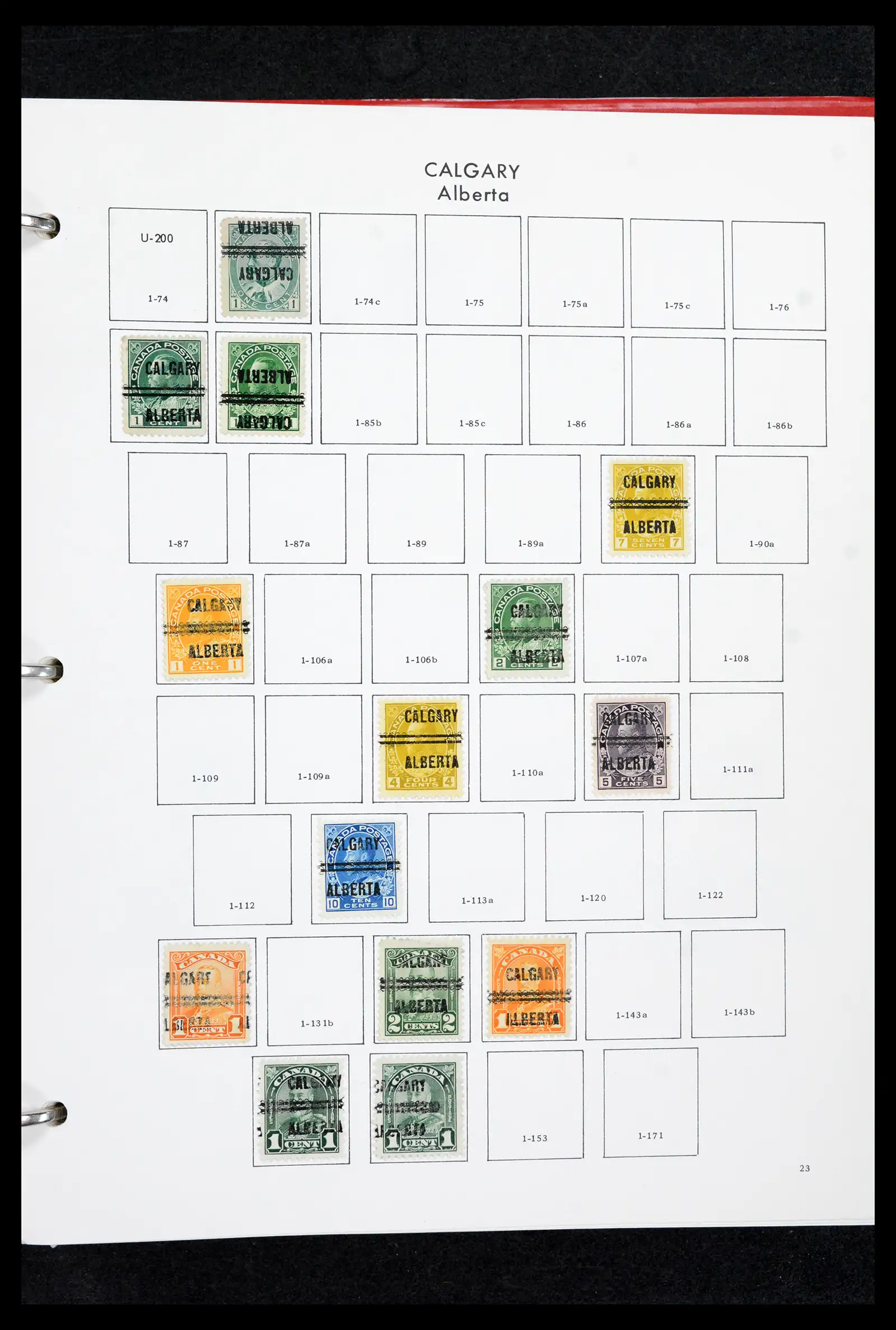 42170 0022 - Stamp collection 42170 Canada pre-cancels 1889-1955.
