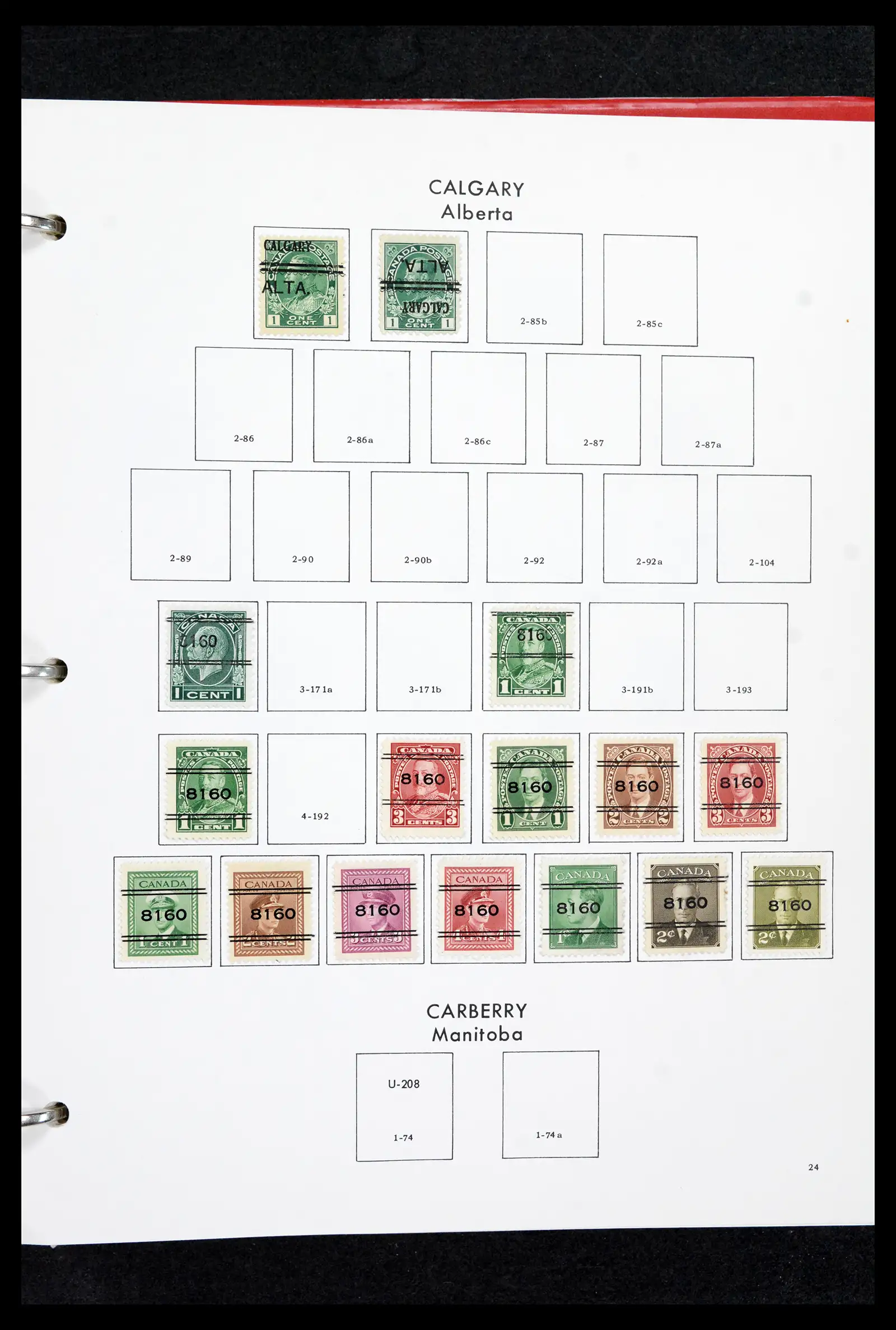 42170 0023 - Stamp collection 42170 Canada pre-cancels 1889-1955.