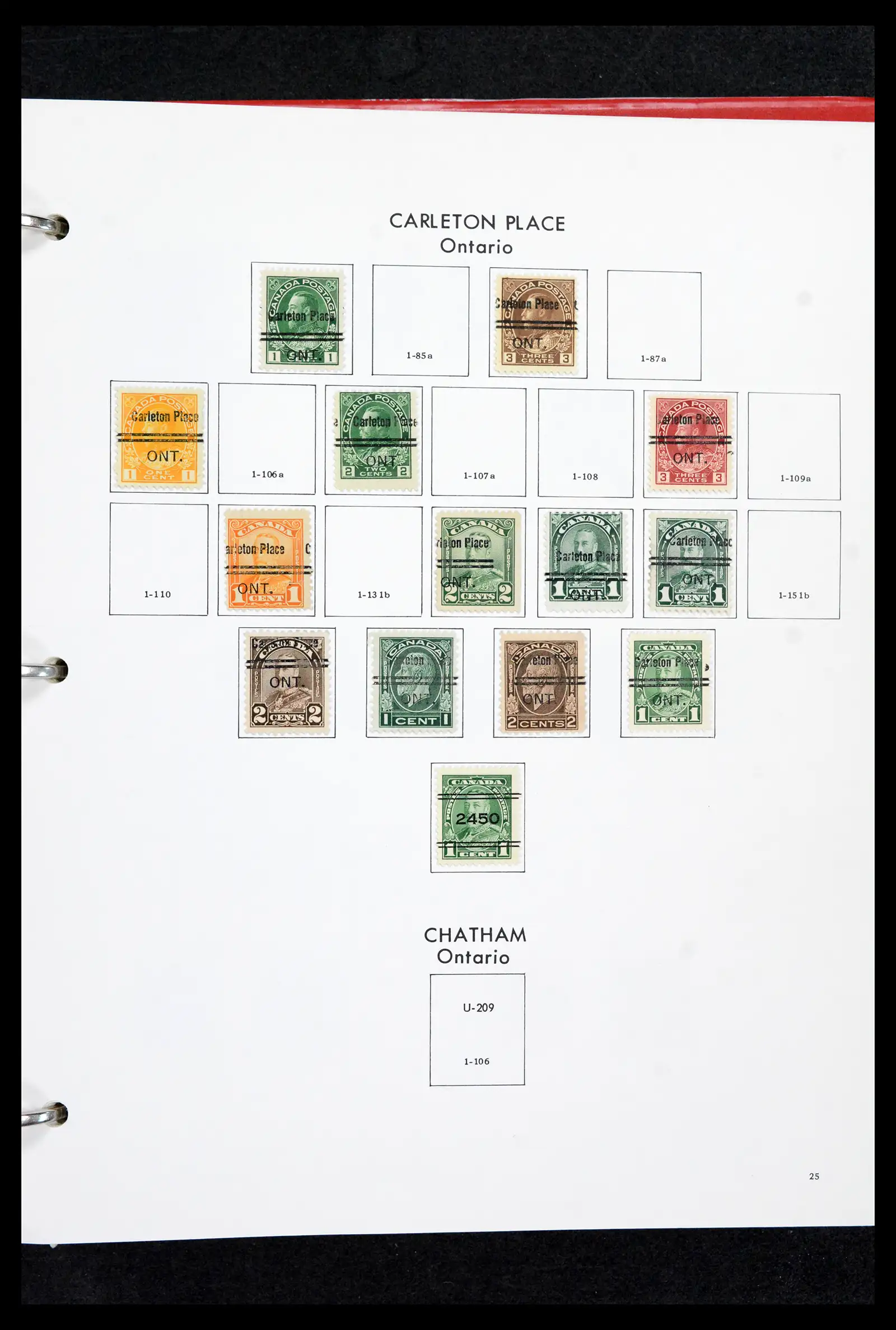42170 0024 - Stamp collection 42170 Canada pre-cancels 1889-1955.