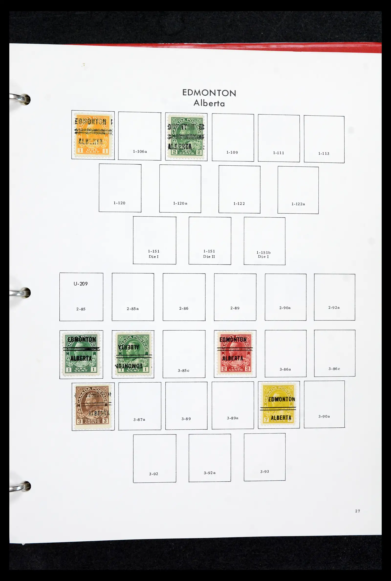 42170 0026 - Stamp collection 42170 Canada pre-cancels 1889-1955.