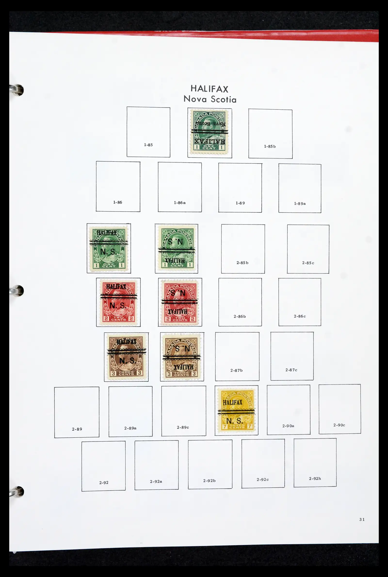42170 0030 - Stamp collection 42170 Canada pre-cancels 1889-1955.