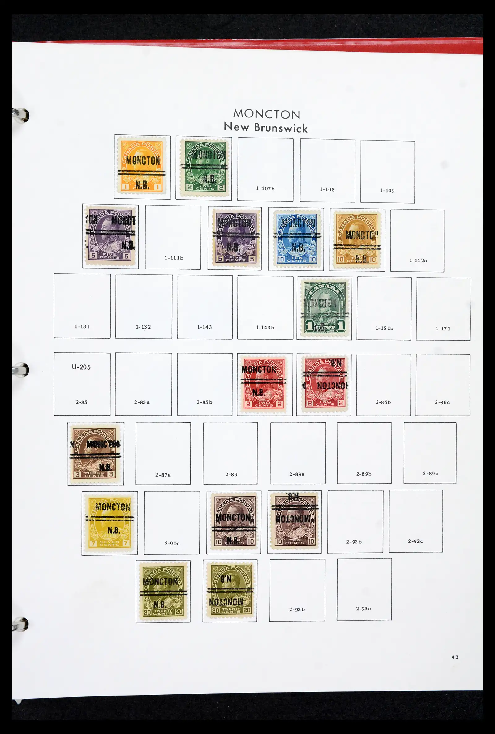 42170 0042 - Stamp collection 42170 Canada pre-cancels 1889-1955.