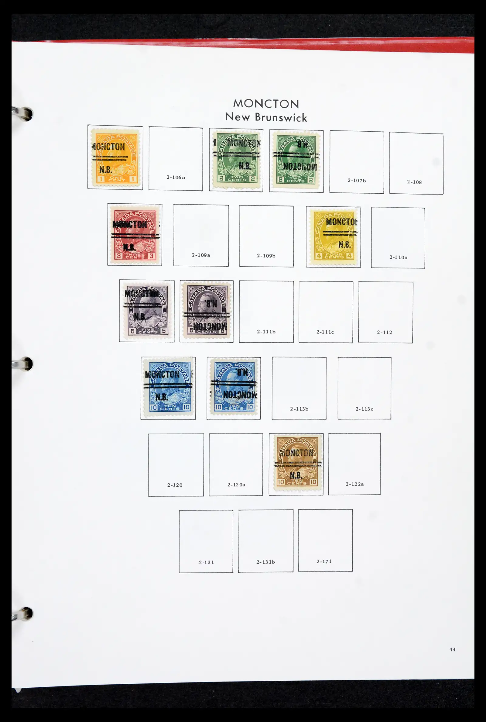 42170 0043 - Stamp collection 42170 Canada pre-cancels 1889-1955.