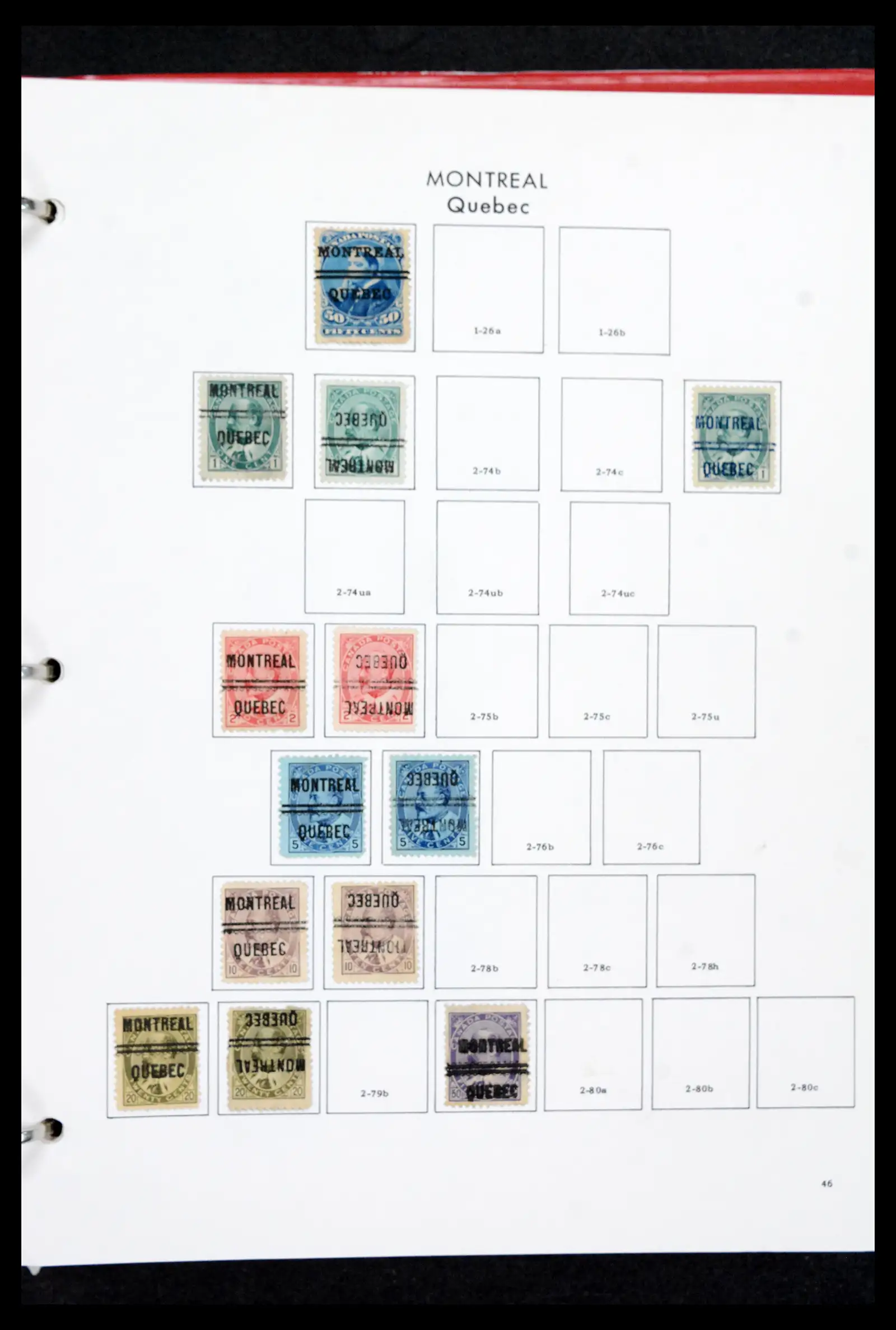 42170 0045 - Stamp collection 42170 Canada pre-cancels 1889-1955.