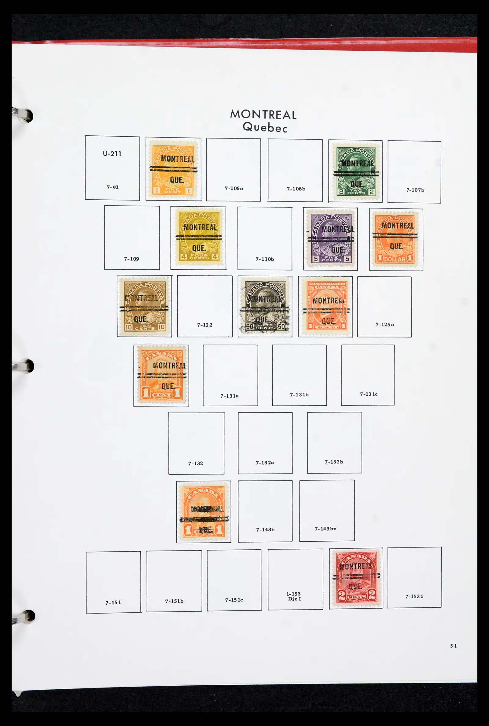 42170 0050 - Stamp collection 42170 Canada pre-cancels 1889-1955.