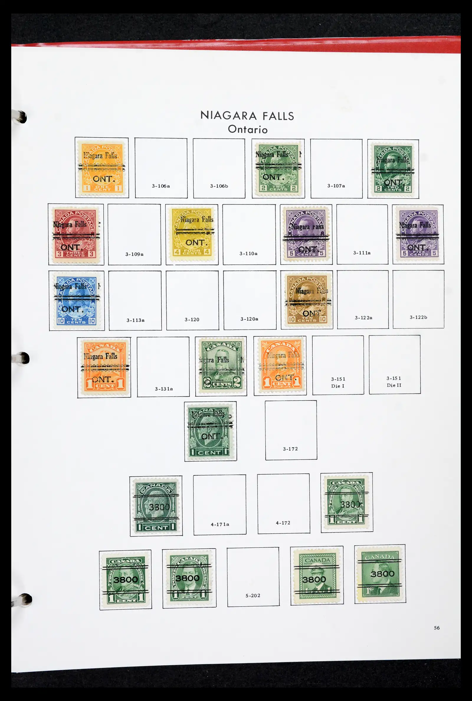 42170 0055 - Stamp collection 42170 Canada pre-cancels 1889-1955.