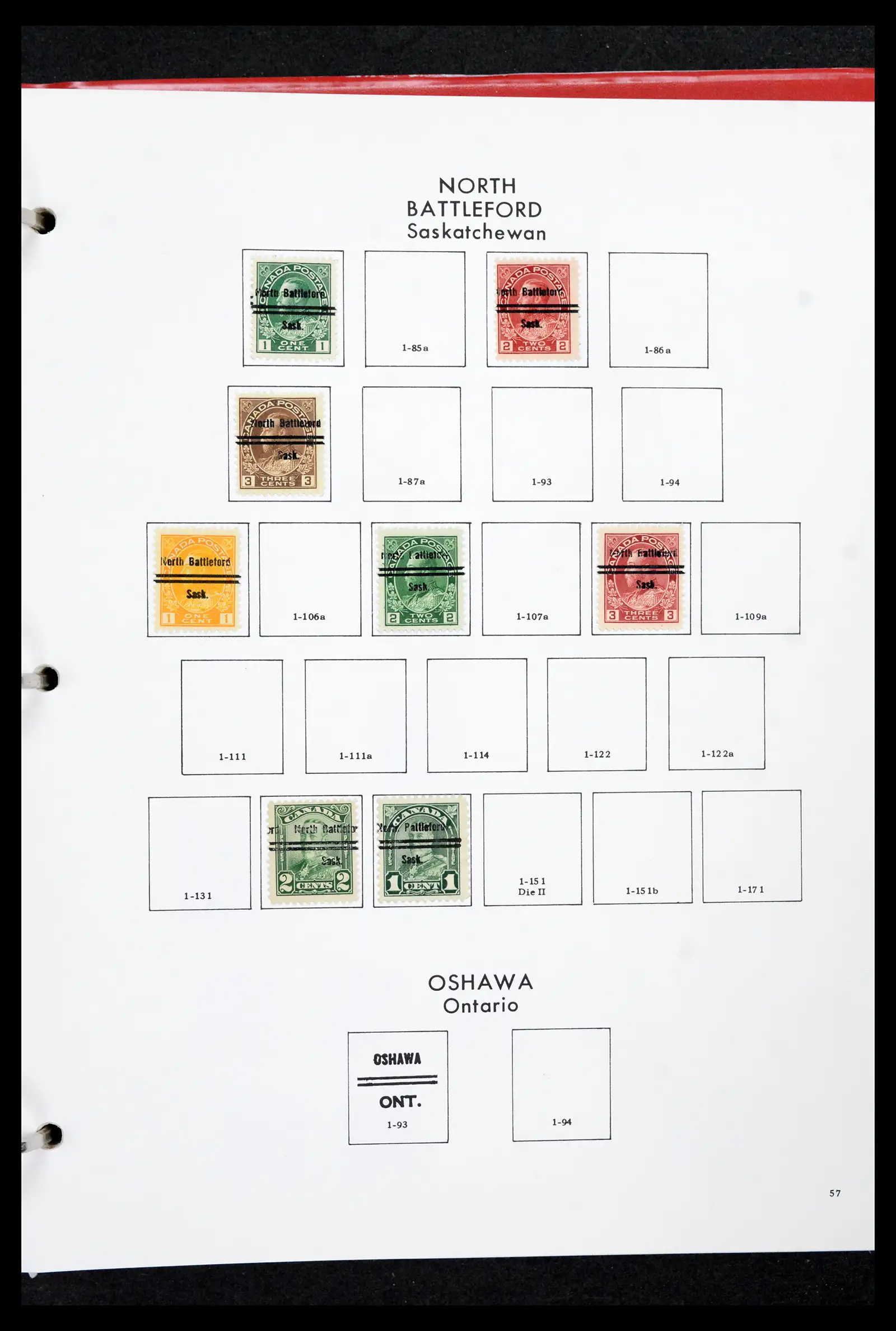 42170 0056 - Stamp collection 42170 Canada pre-cancels 1889-1955.