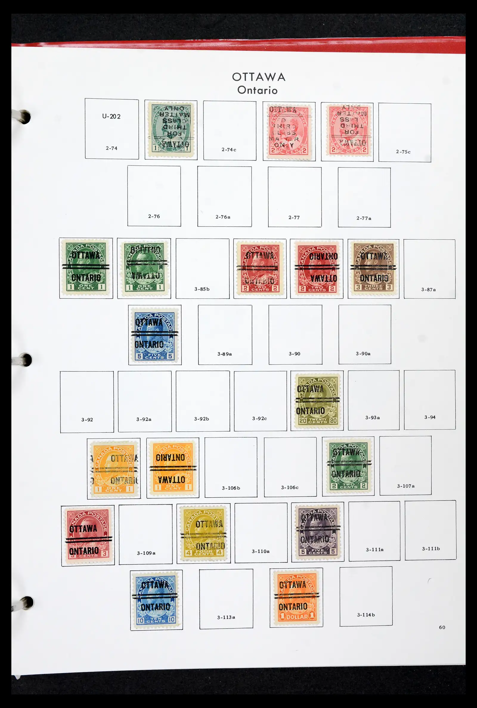 42170 0059 - Stamp collection 42170 Canada pre-cancels 1889-1955.