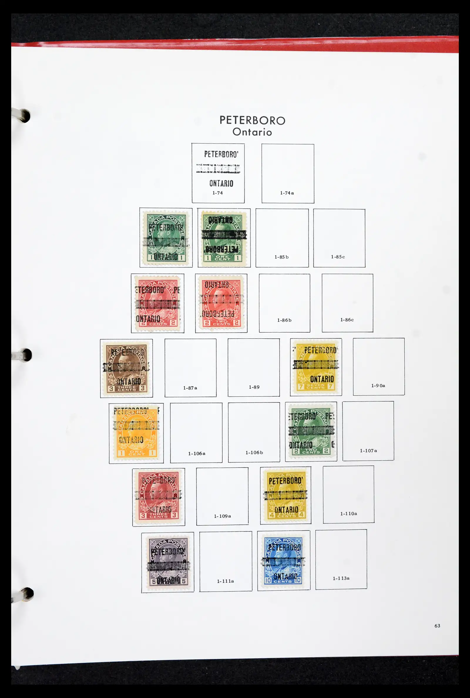 42170 0062 - Stamp collection 42170 Canada pre-cancels 1889-1955.