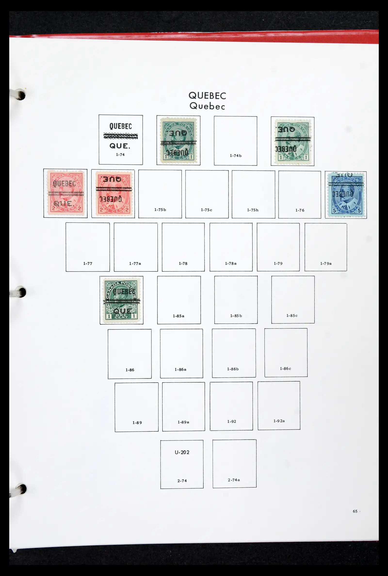 42170 0064 - Stamp collection 42170 Canada pre-cancels 1889-1955.