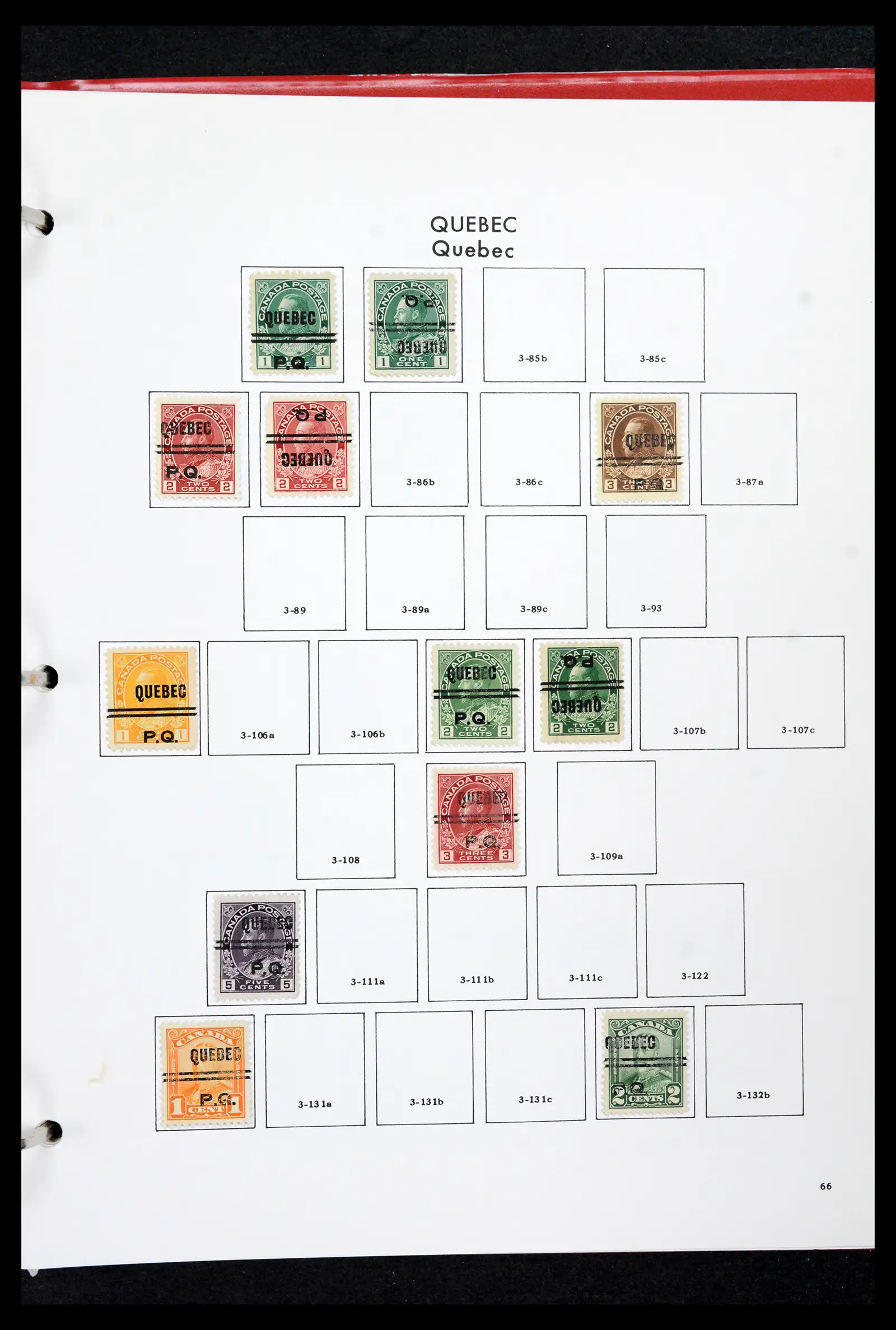 42170 0065 - Stamp collection 42170 Canada pre-cancels 1889-1955.