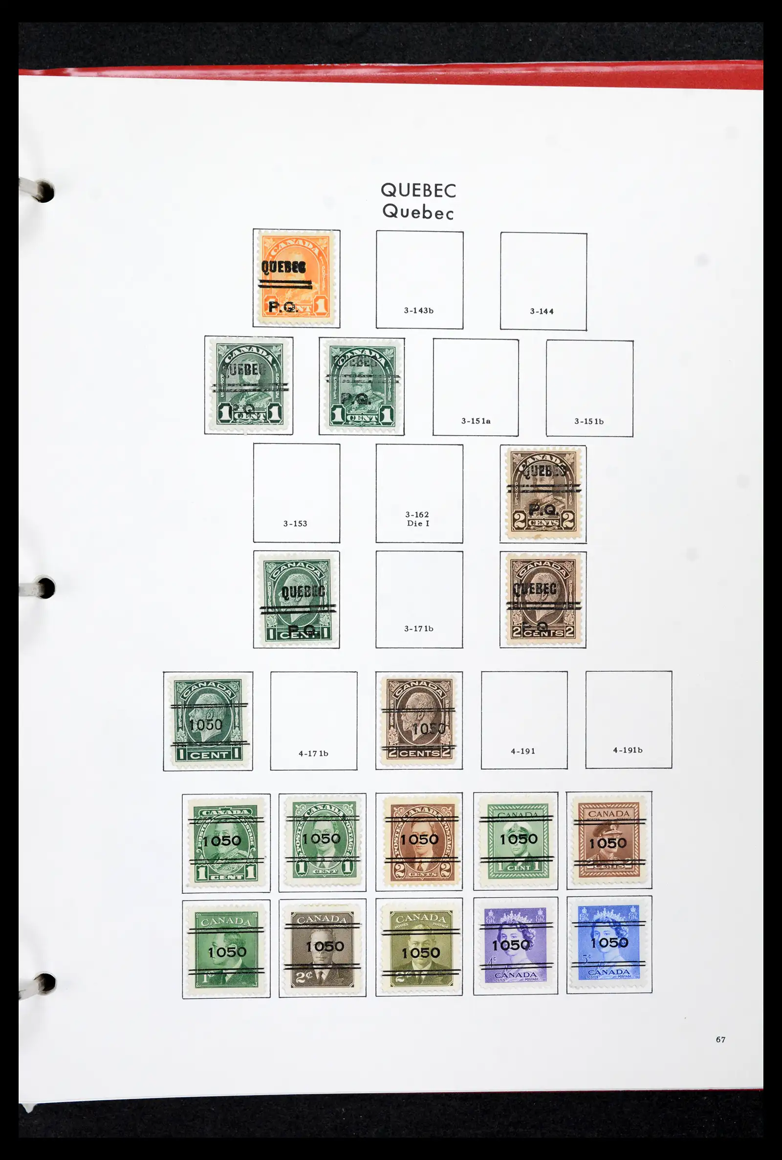 42170 0066 - Stamp collection 42170 Canada pre-cancels 1889-1955.
