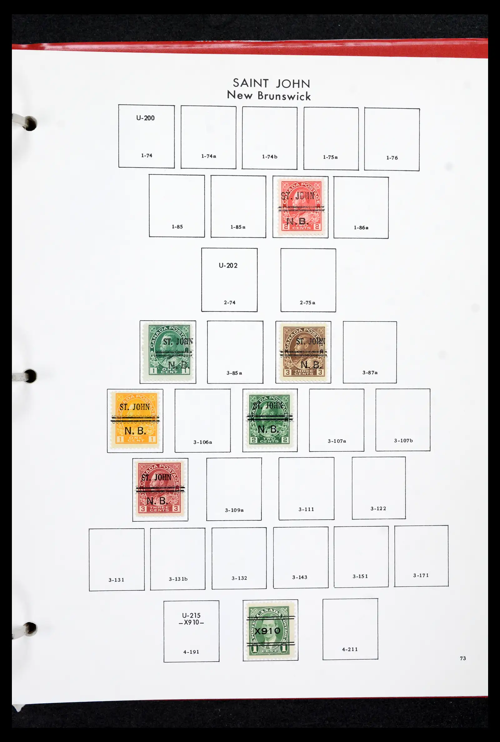 42170 0072 - Stamp collection 42170 Canada pre-cancels 1889-1955.