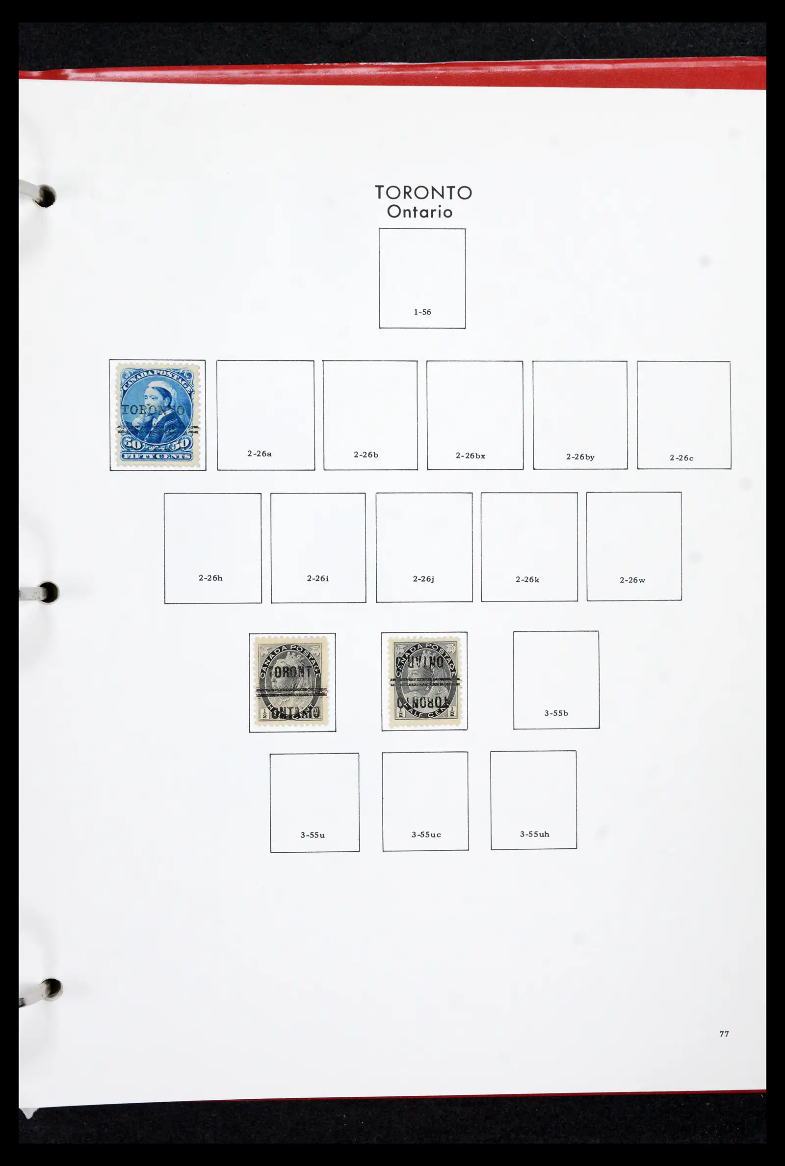 42170 0076 - Stamp collection 42170 Canada pre-cancels 1889-1955.