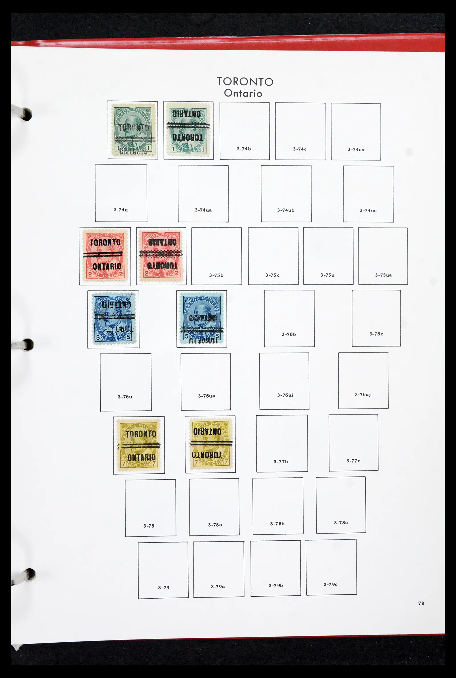42170 0077 - Stamp collection 42170 Canada pre-cancels 1889-1955.