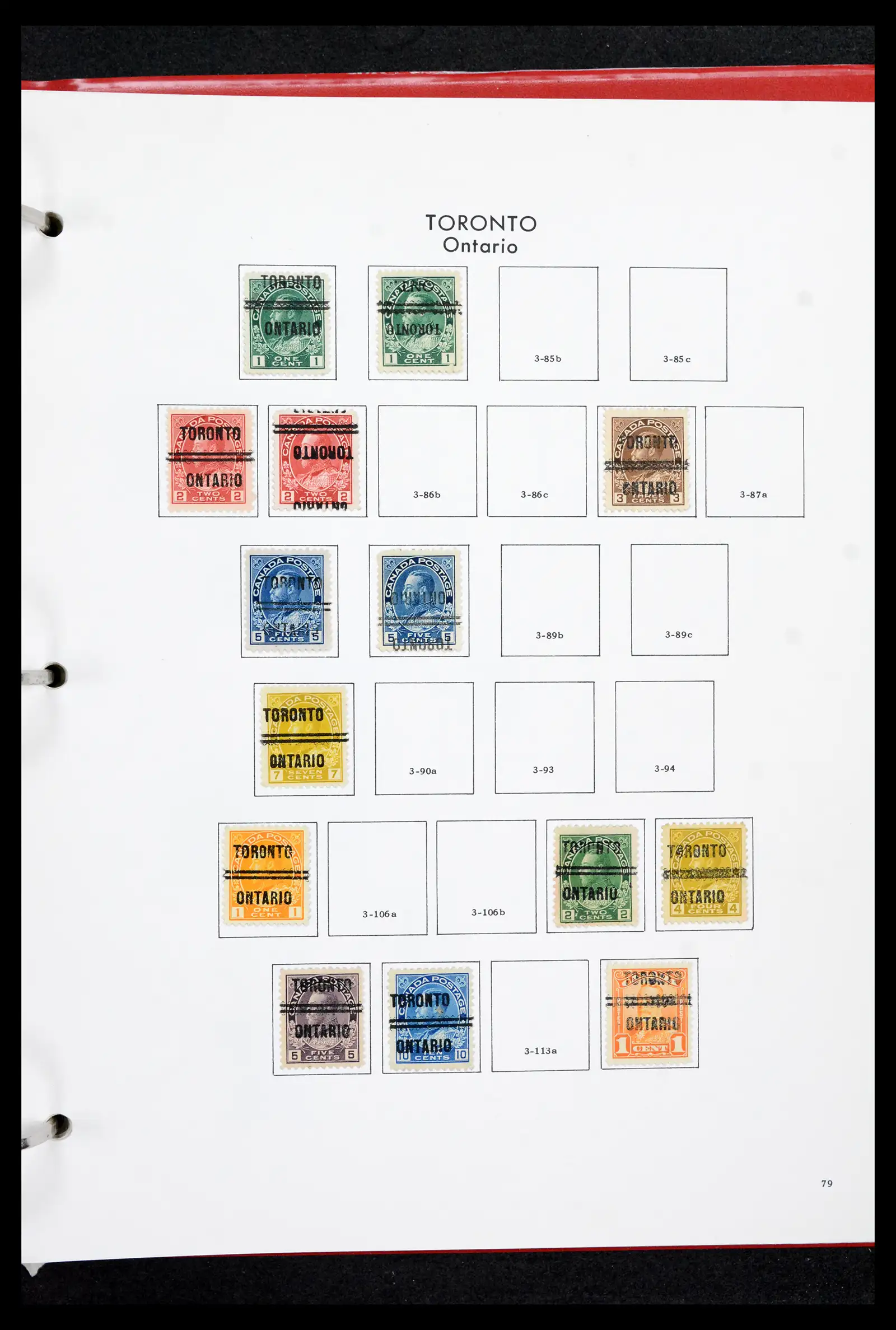 42170 0078 - Stamp collection 42170 Canada pre-cancels 1889-1955.