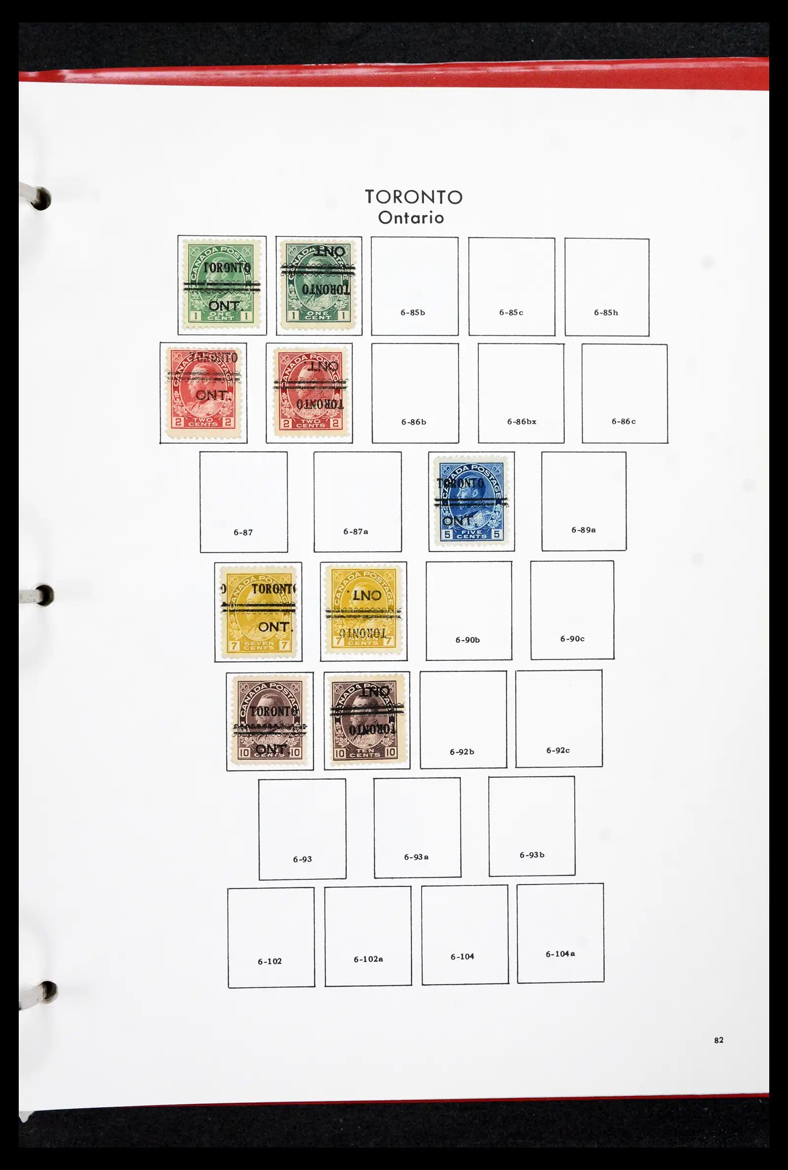 42170 0081 - Stamp collection 42170 Canada pre-cancels 1889-1955.