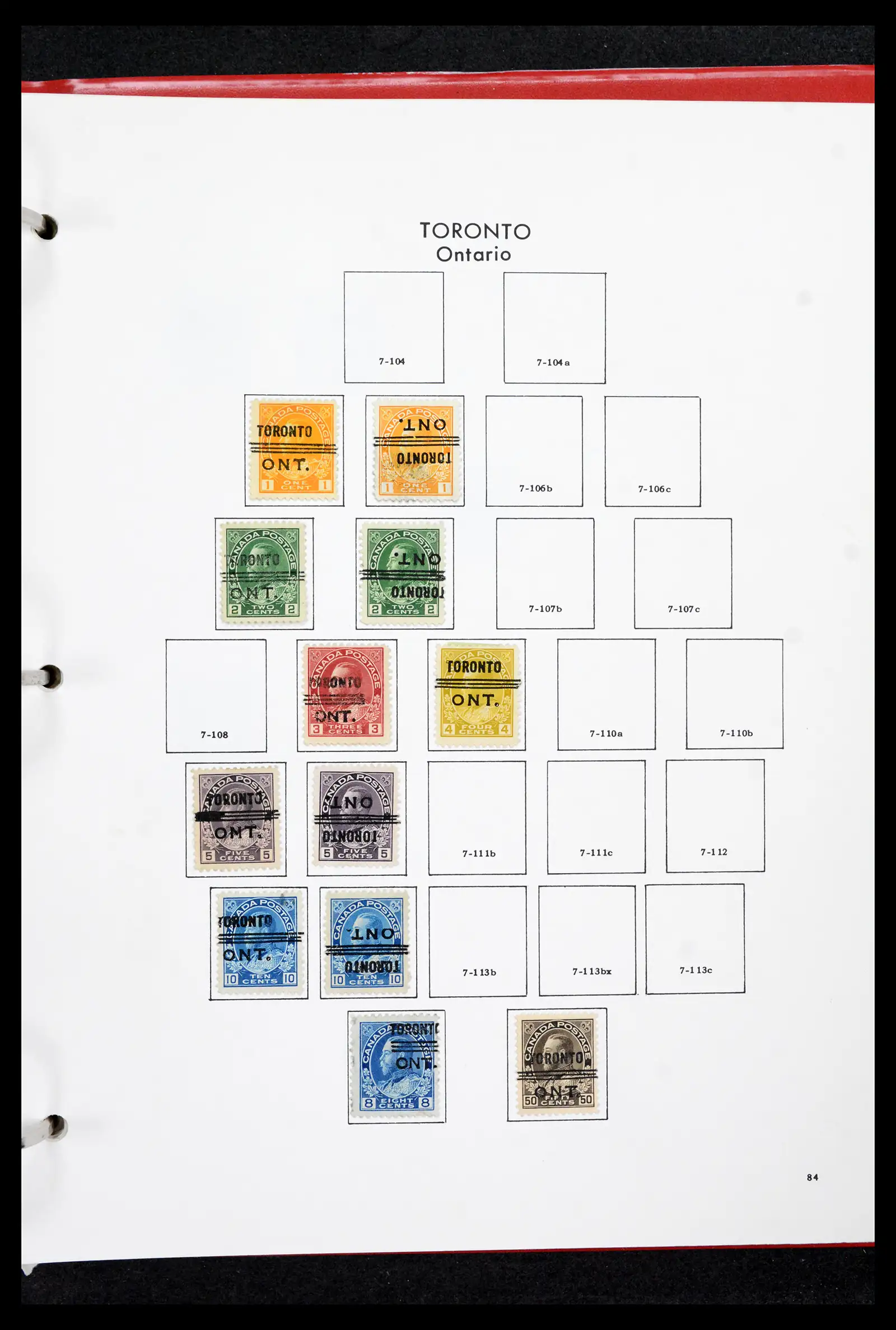 42170 0083 - Stamp collection 42170 Canada pre-cancels 1889-1955.