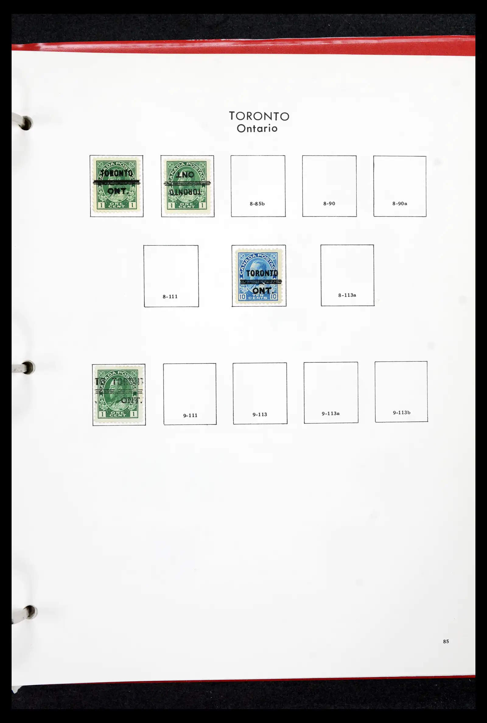 42170 0084 - Stamp collection 42170 Canada pre-cancels 1889-1955.