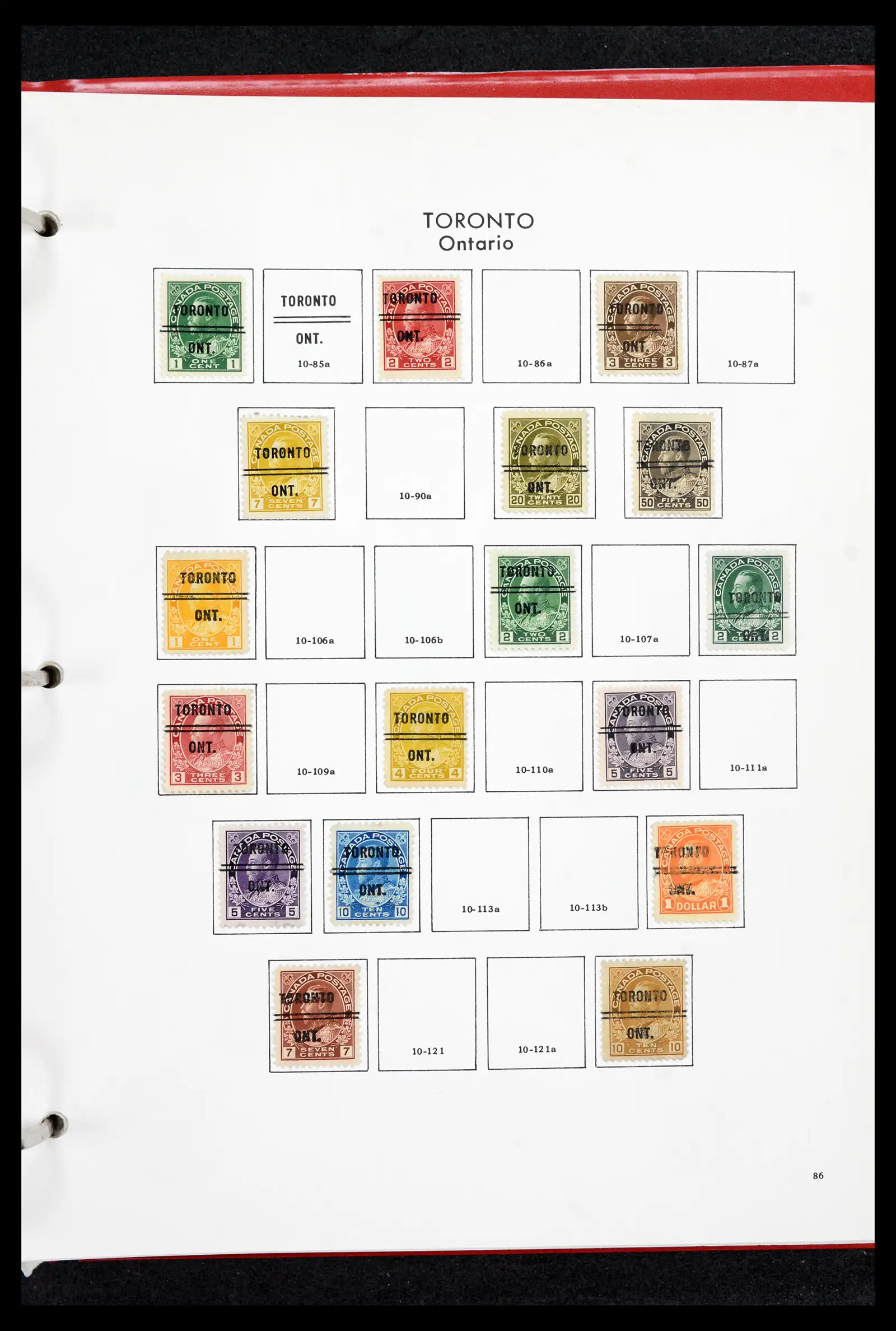 42170 0085 - Stamp collection 42170 Canada pre-cancels 1889-1955.