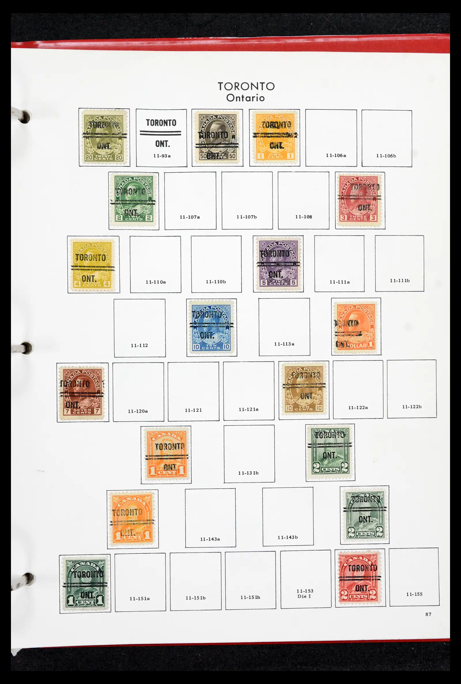 42170 0086 - Stamp collection 42170 Canada pre-cancels 1889-1955.