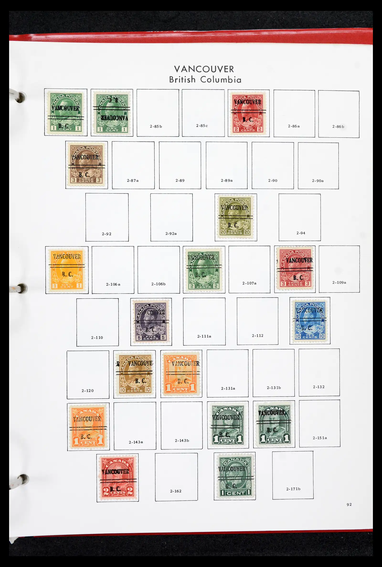 42170 0091 - Stamp collection 42170 Canada pre-cancels 1889-1955.