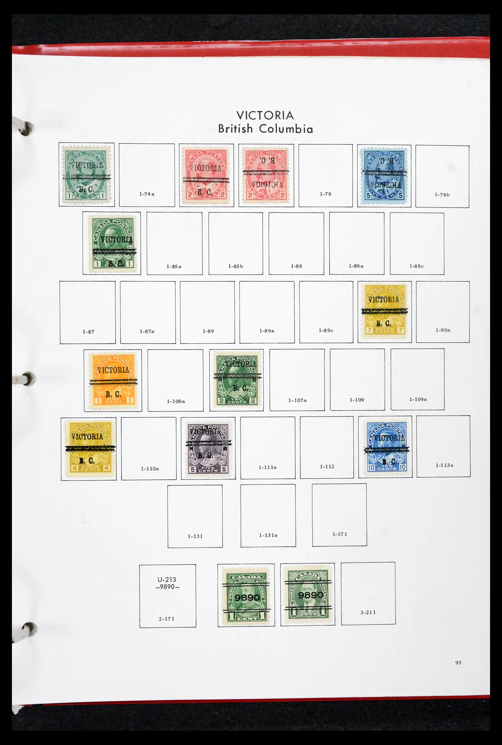42170 0094 - Stamp collection 42170 Canada pre-cancels 1889-1955.