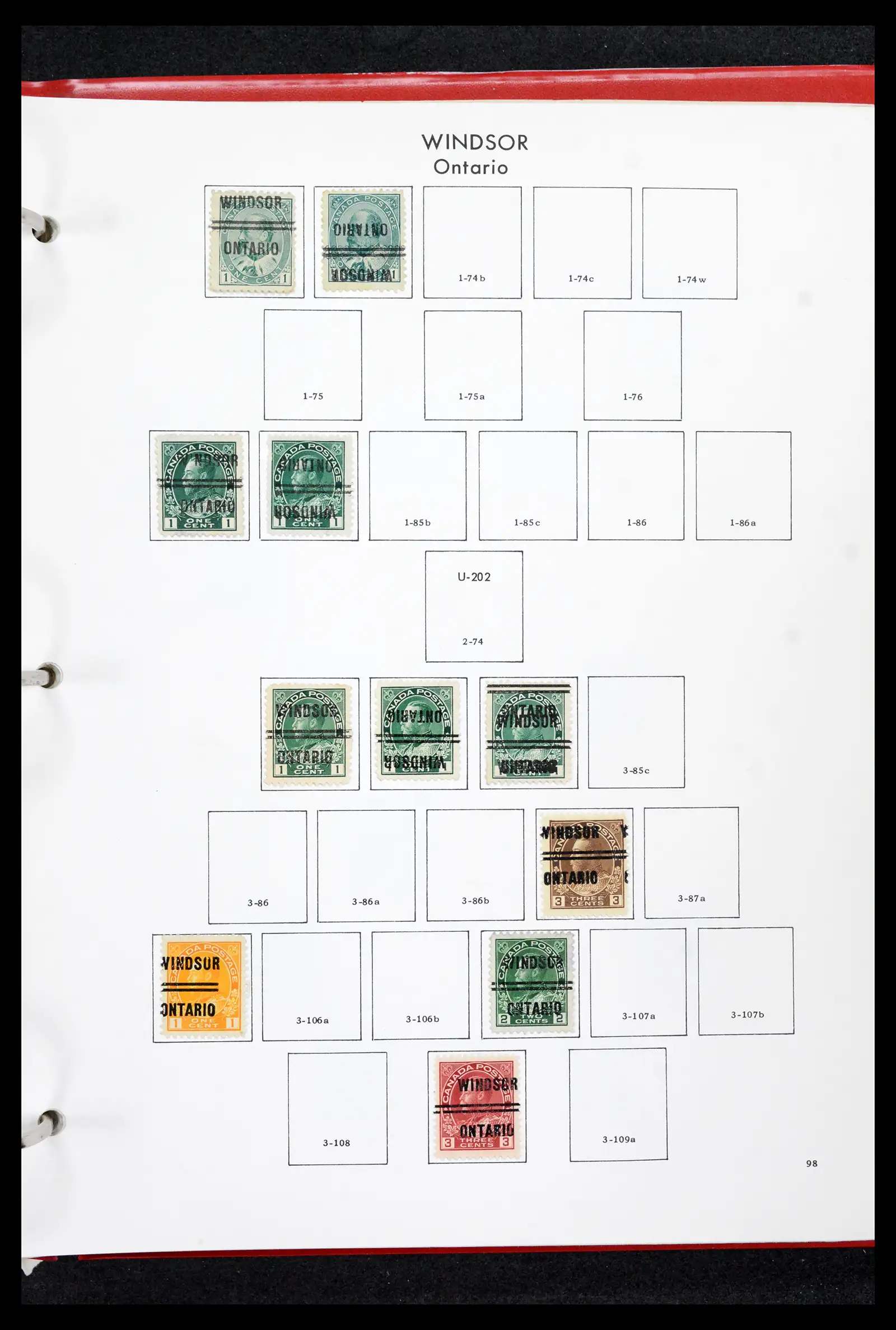 42170 0097 - Stamp collection 42170 Canada pre-cancels 1889-1955.