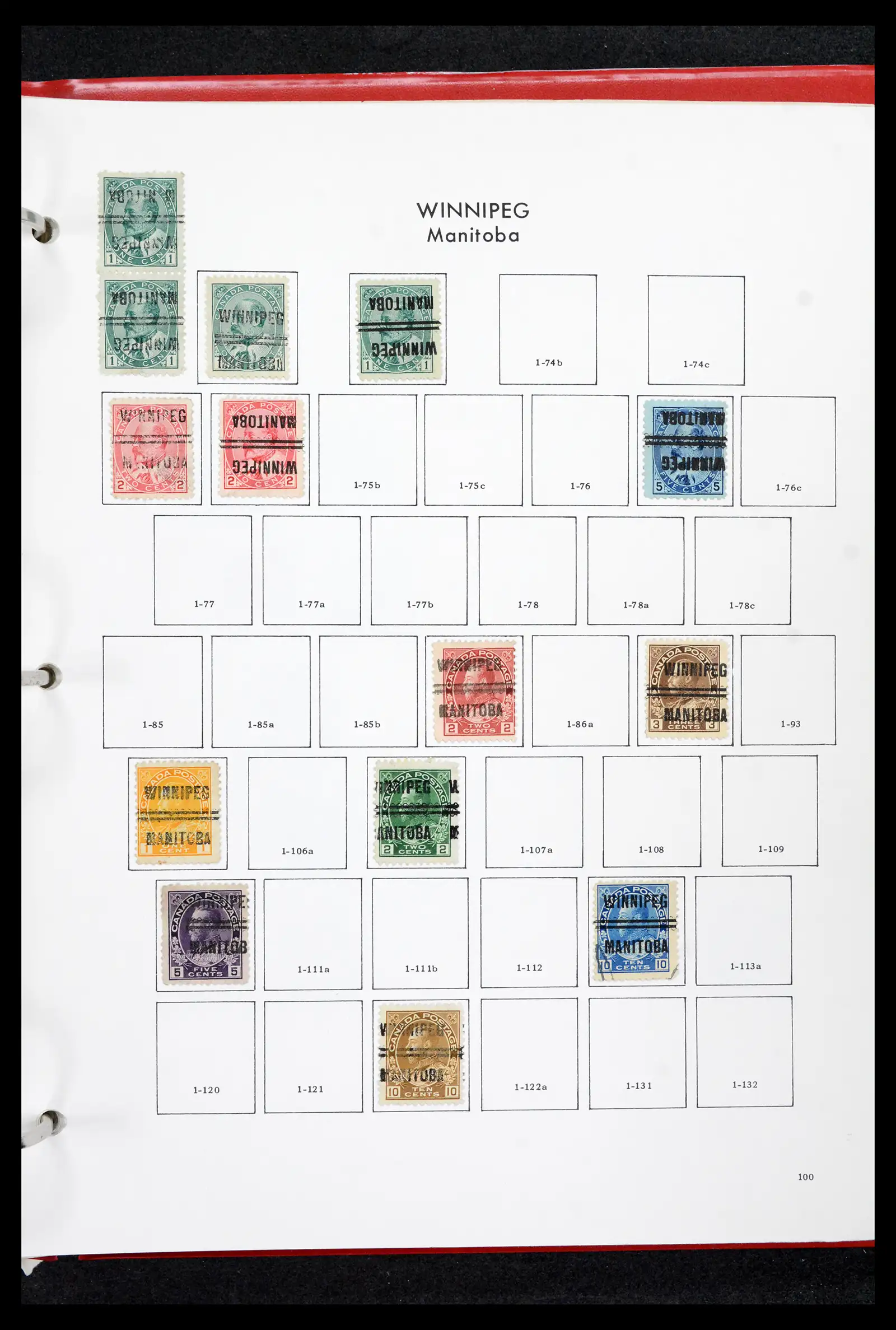 42170 0099 - Stamp collection 42170 Canada pre-cancels 1889-1955.