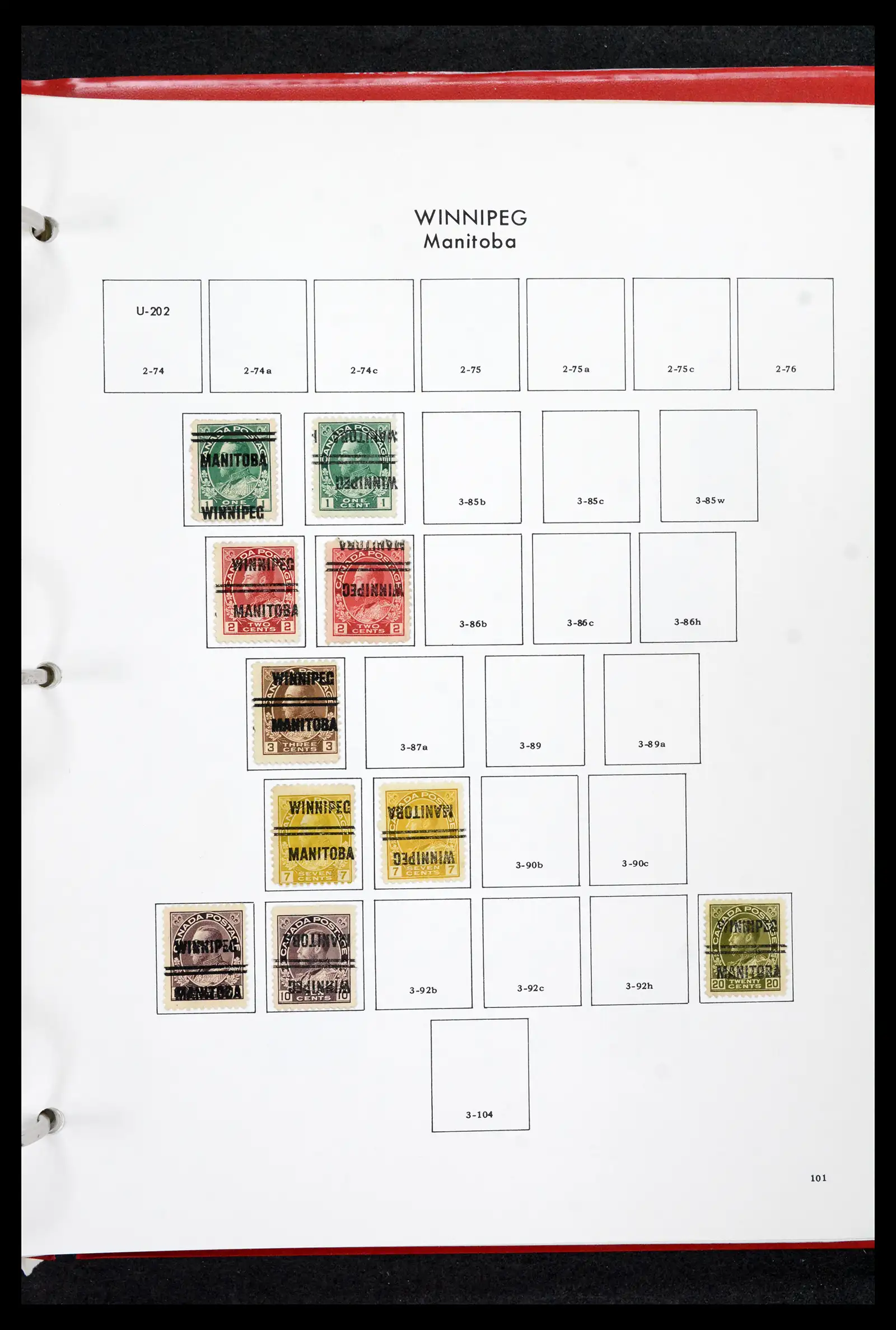 42170 0100 - Stamp collection 42170 Canada pre-cancels 1889-1955.