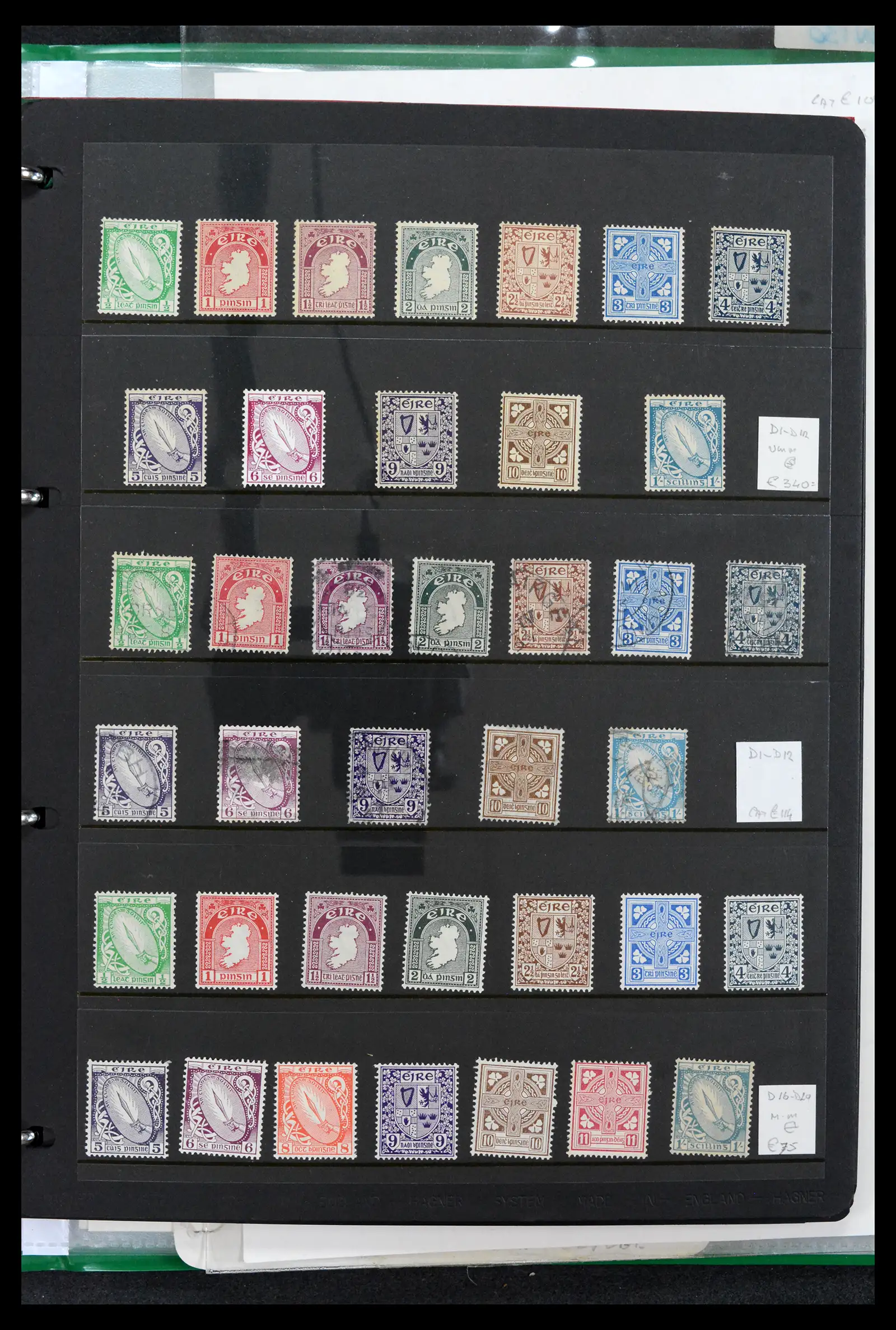 42178 0001 - Postzegelverzameling 42178 Ierland langlopende uitgaven 1922-2001.