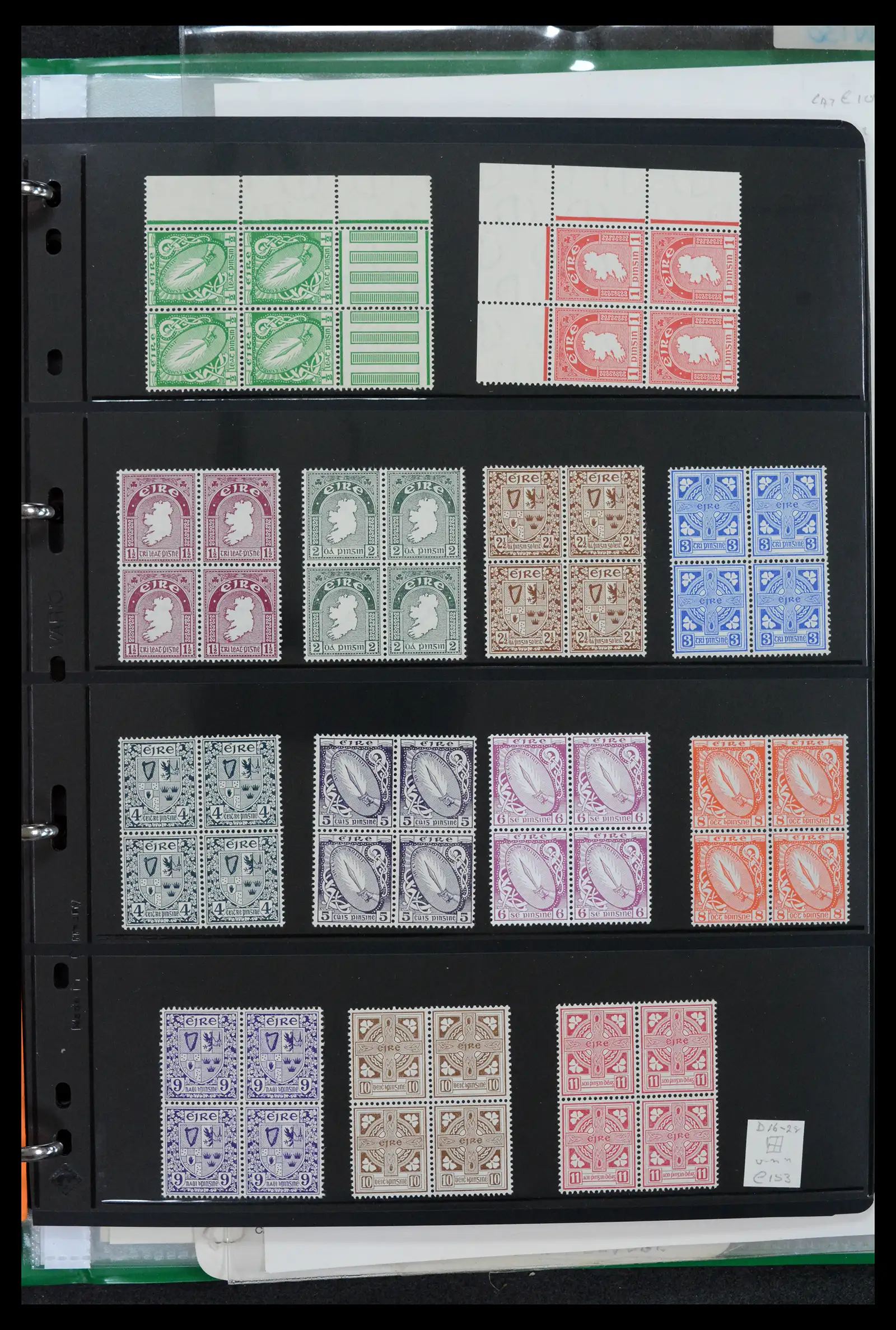 42178 0008 - Postzegelverzameling 42178 Ierland langlopende uitgaven 1922-2001.