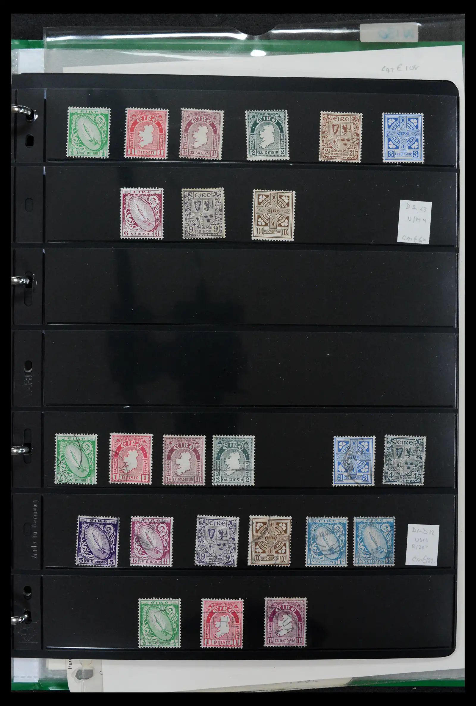42178 0014 - Postzegelverzameling 42178 Ierland langlopende uitgaven 1922-2001.